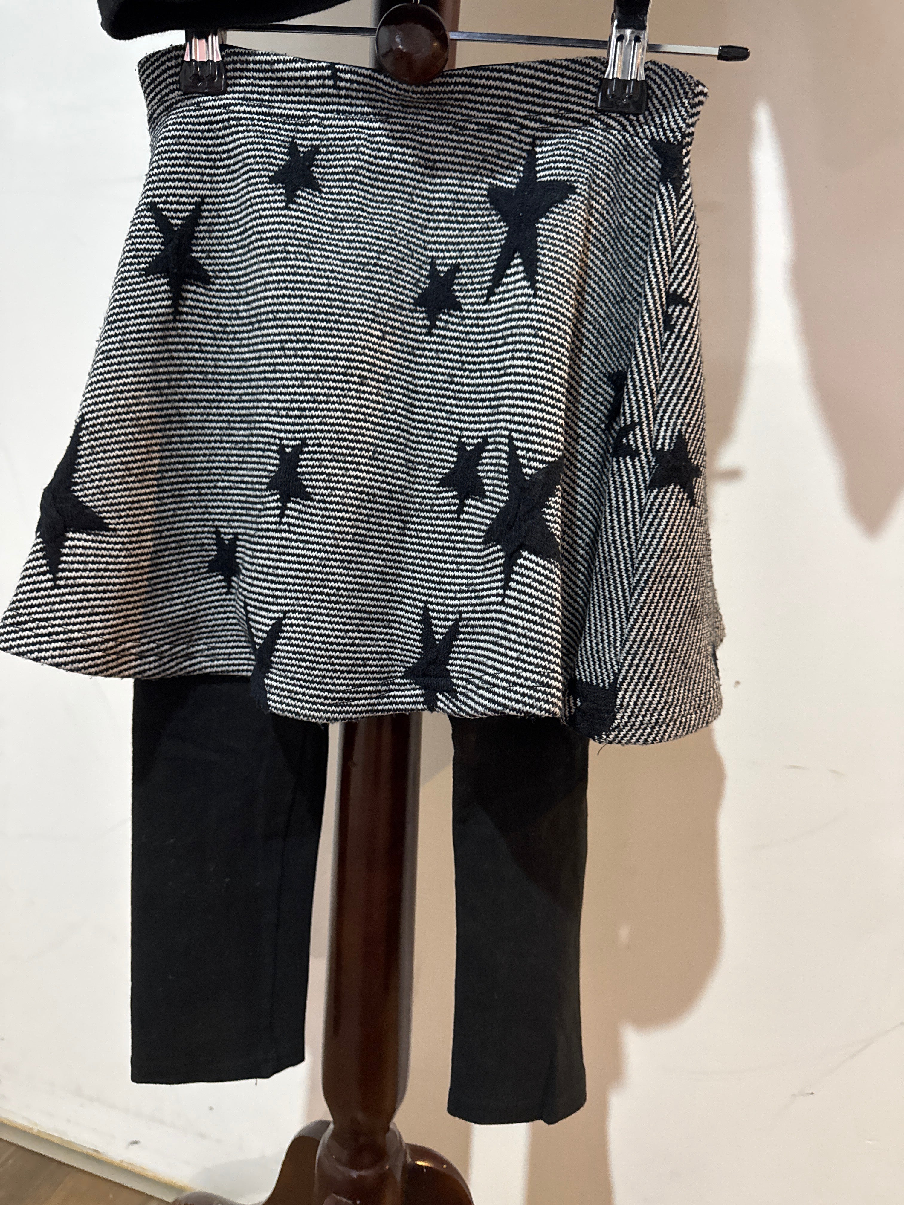 Coco Rabbit Black and White Patterned Knit Outfit Set