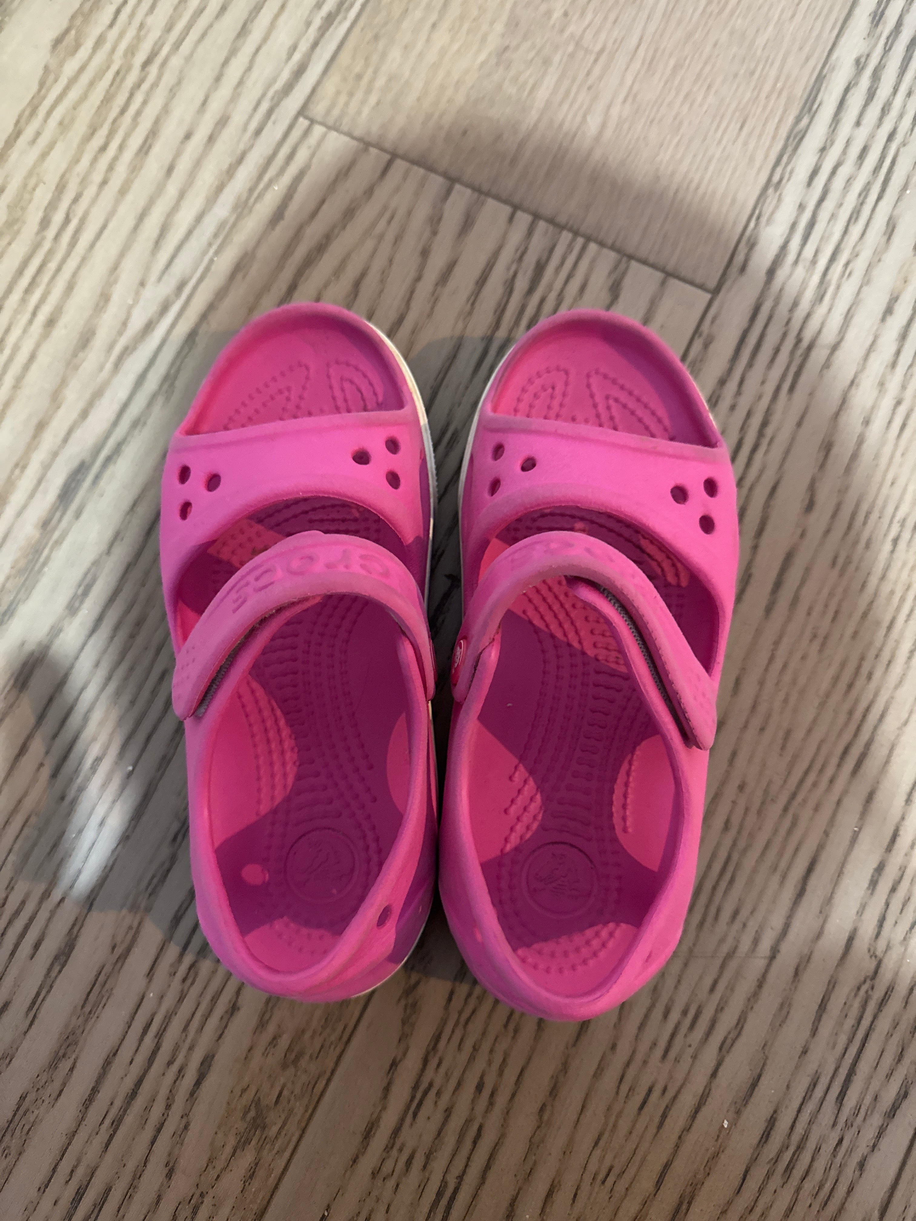 Crocs Kids’ Pink Slingback Sandals – Size C12