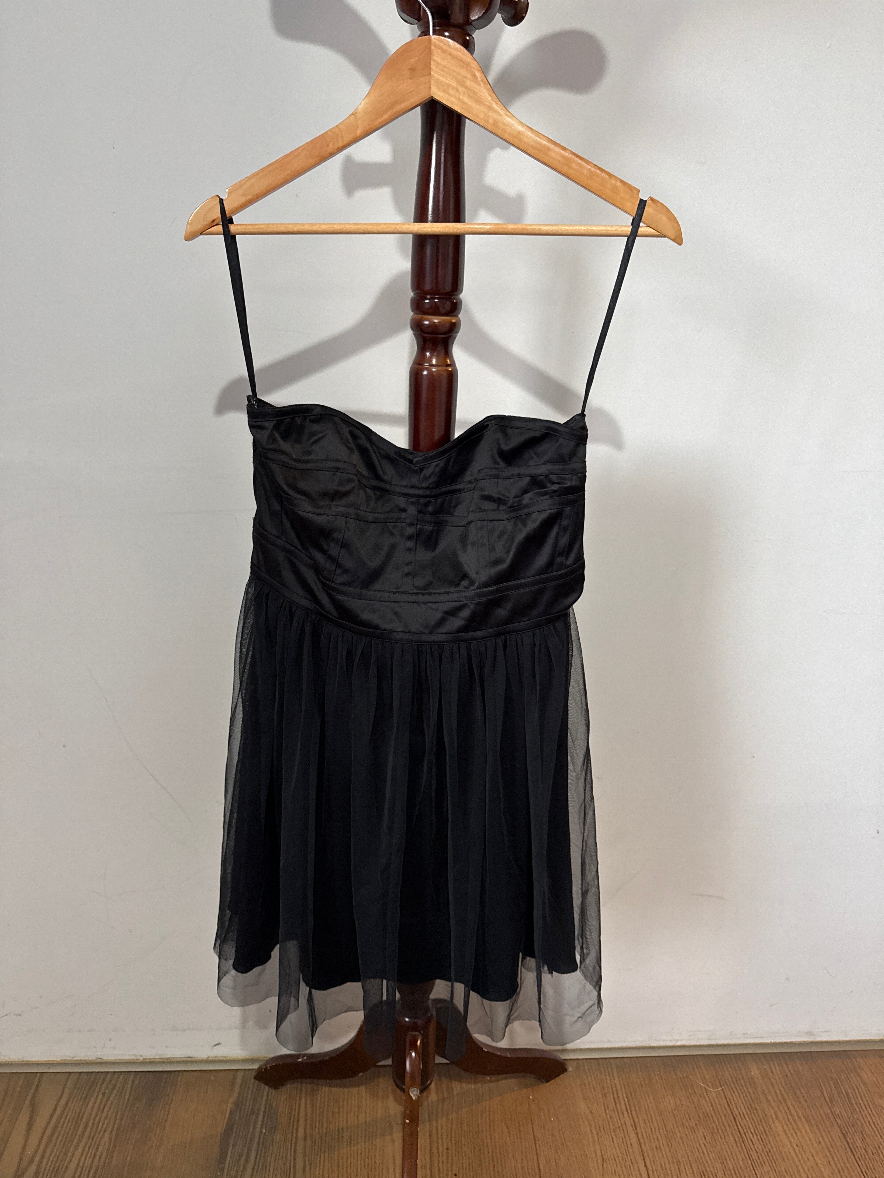 Image Black Sleeveless Ruffled Tiered Midi Dress