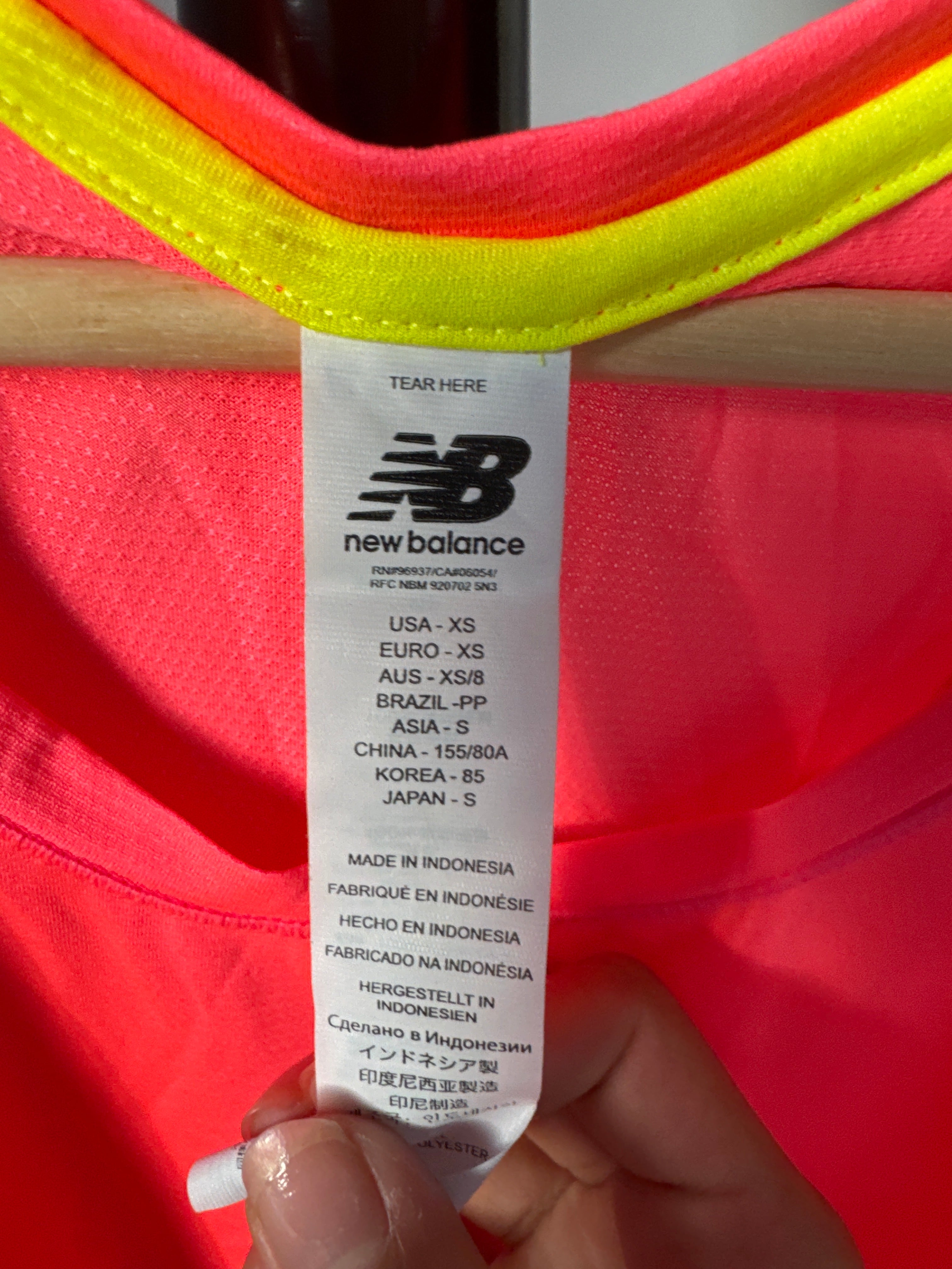 New Balance Womens Size XS Bright Pink Athletic Tank Top