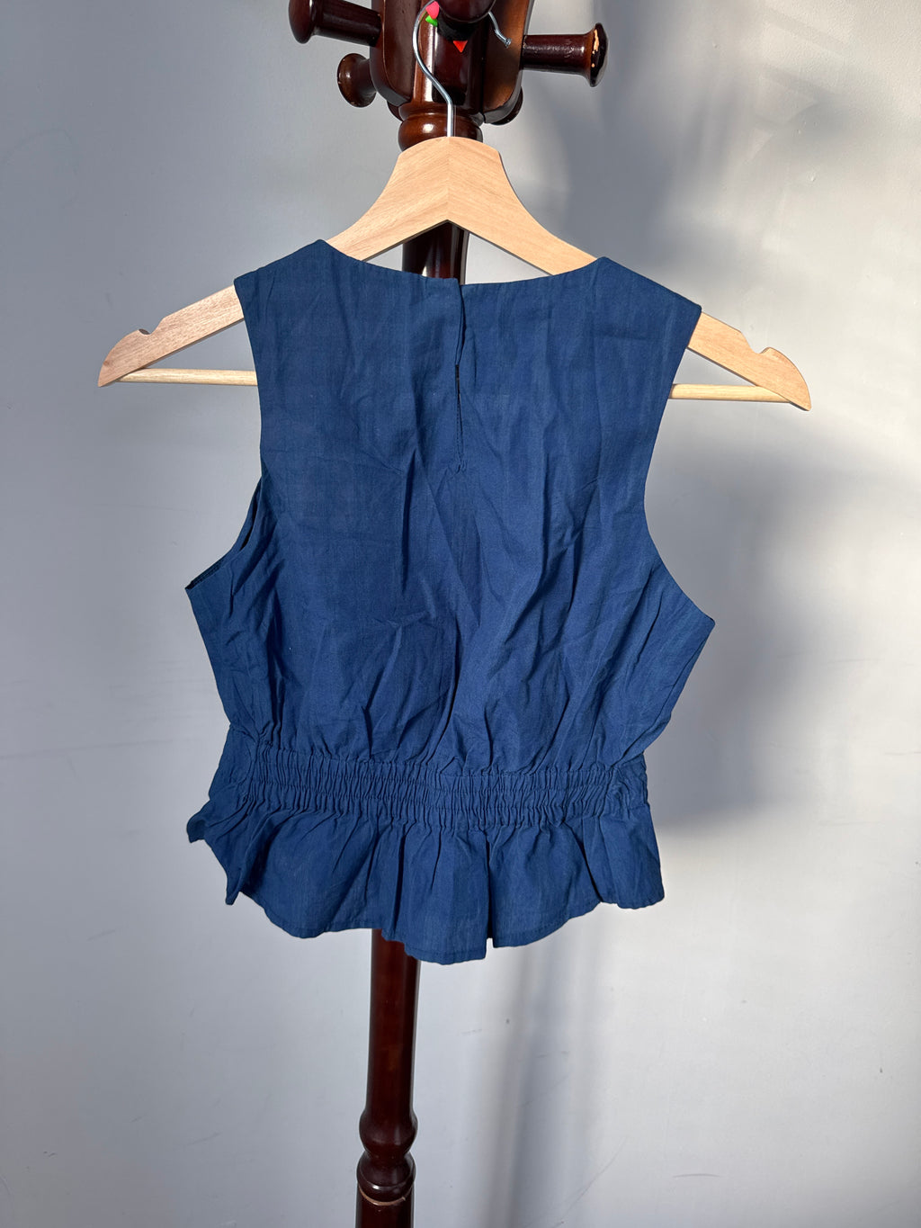Seed Teen Girls Size 10 Royal Blue Ruffle Sleeveless Top