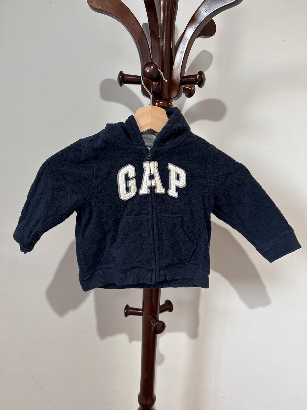 .babyGap Gray Zip-Up Fleece Hoodie Jacket
