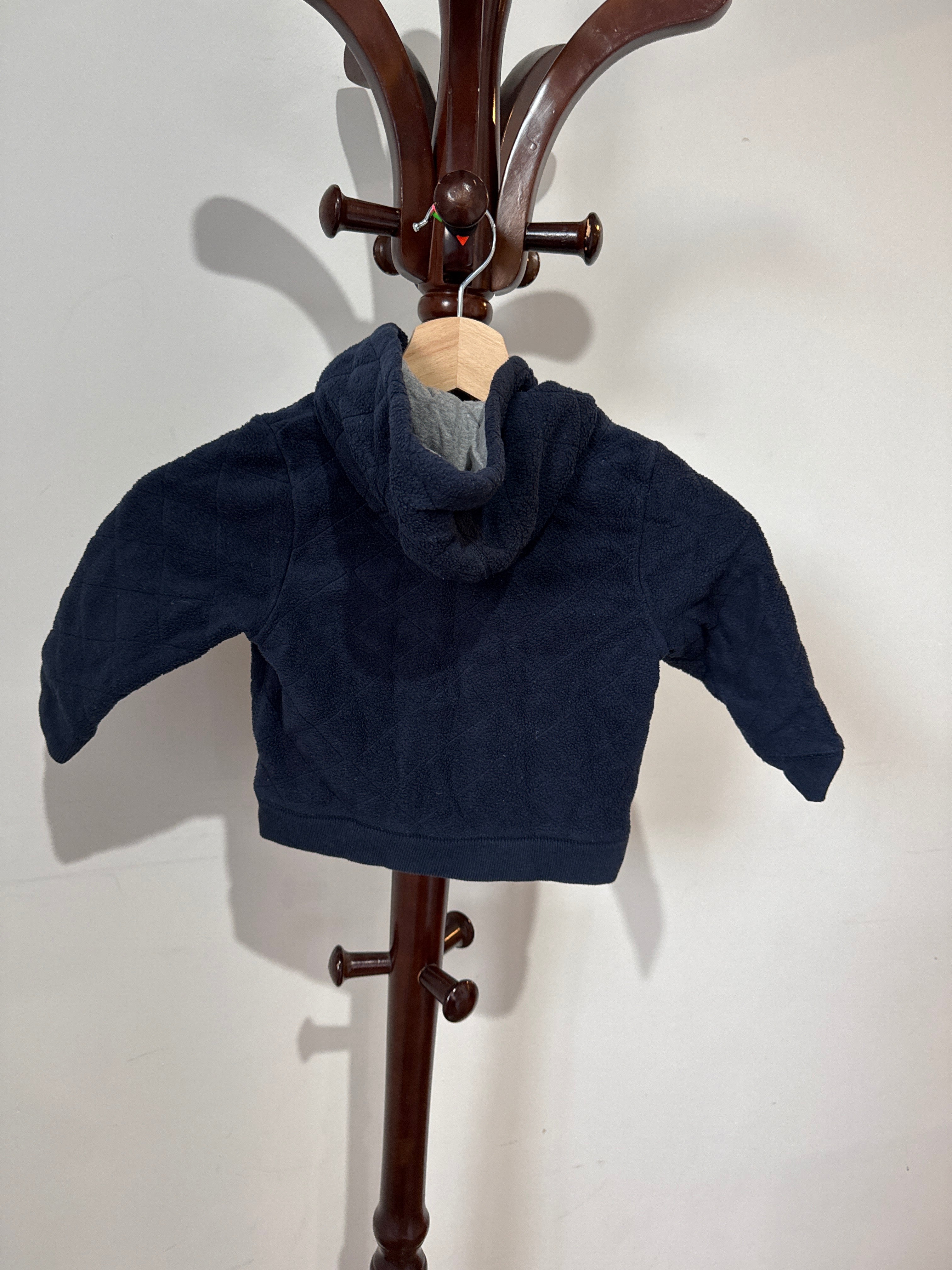 .babyGap Gray Zip-Up Fleece Hoodie Jacket