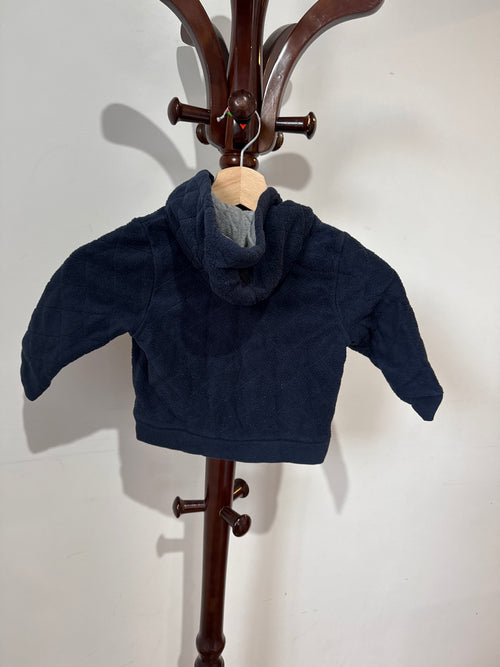 .babyGap Gray Zip-Up Fleece Hoodie Jacket