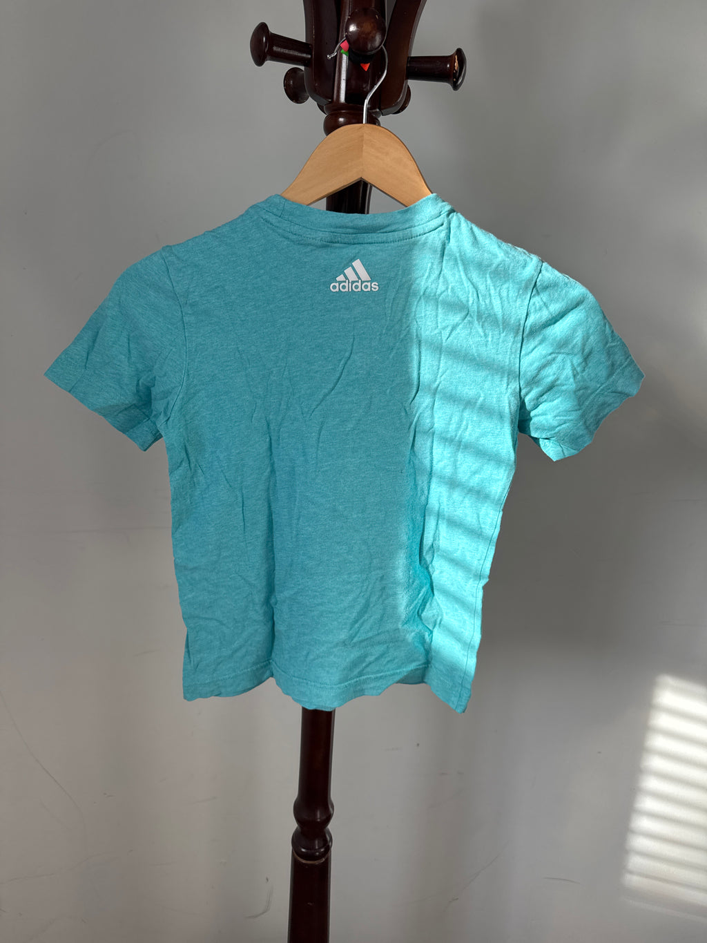 Adidas Kids Turquoise Graphic Logo T-Shirt