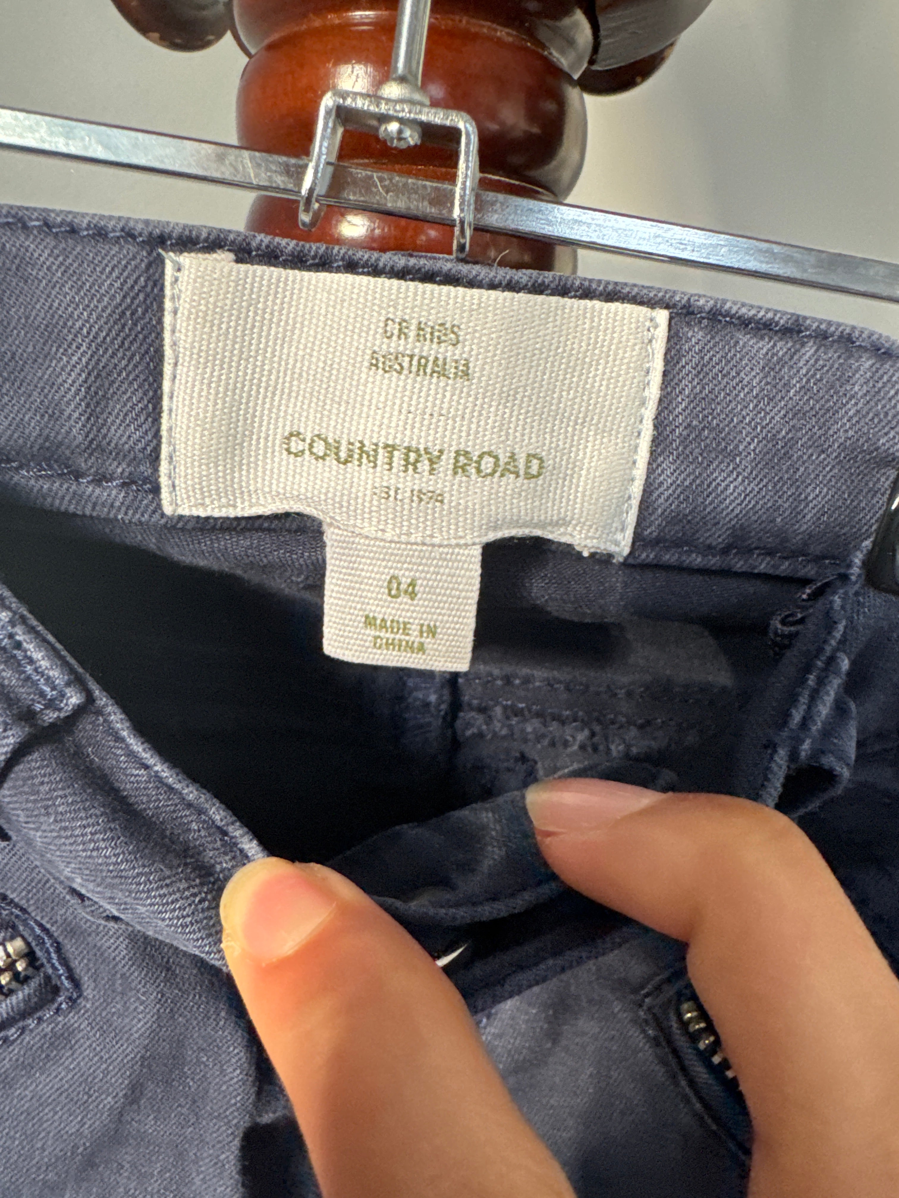 Country Road Kids Size 4 Dark Blue Denim Slim Jeans