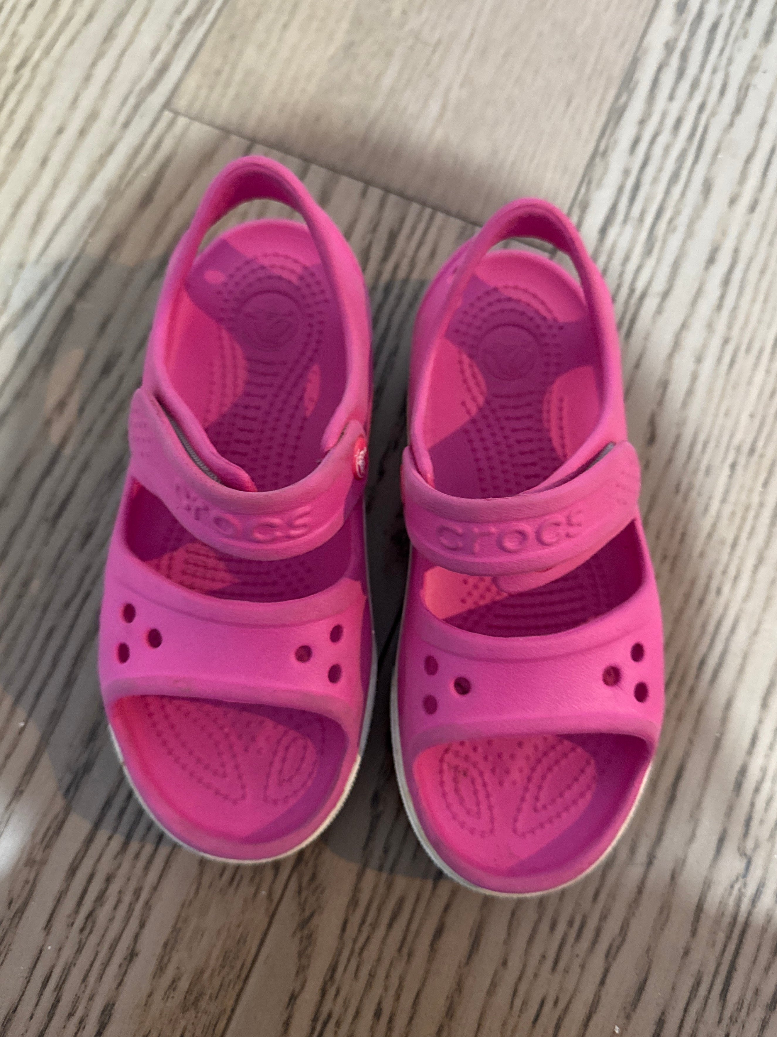 Crocs Kids’ Pink Slingback Sandals – Size C12