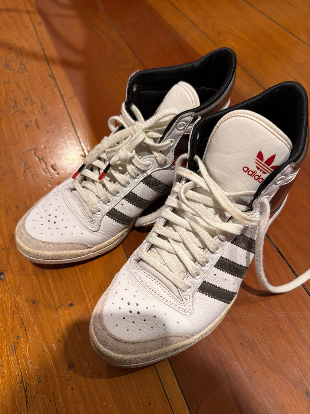 Adidas Originals White High-Top Sneakers – Size US 6