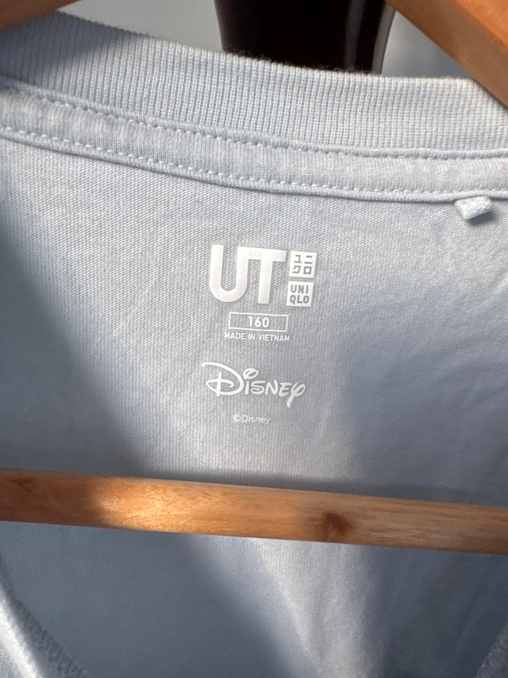 Uniqlo UT x Disney Kids Size 160 Grey Graphic T-Shirt