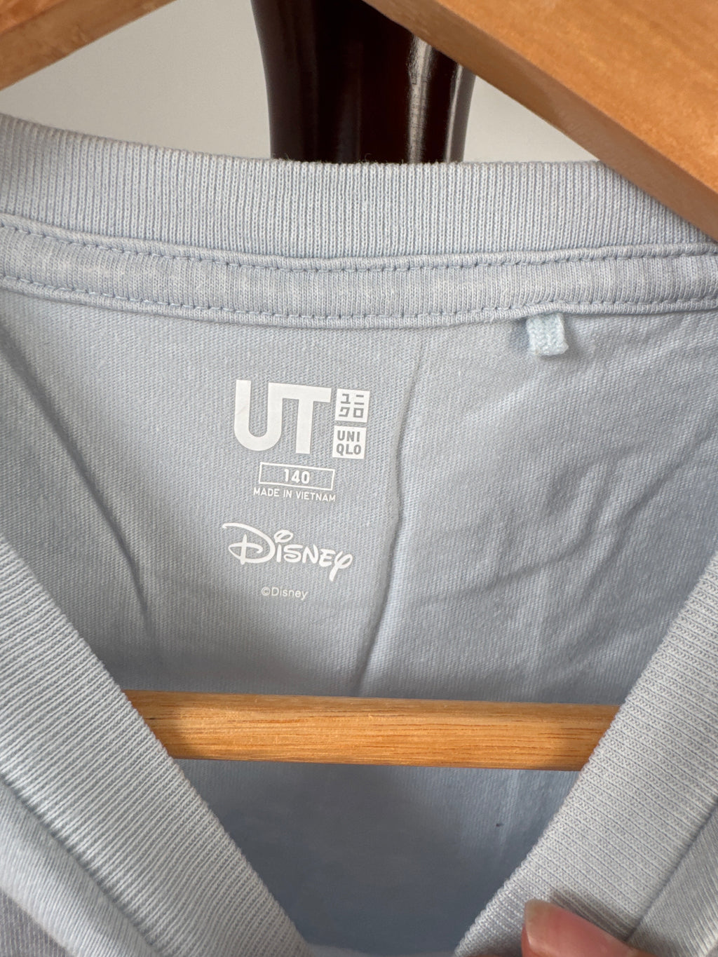 Uniqlo UT Disney Kids Light Blue Graphic T-Shirt