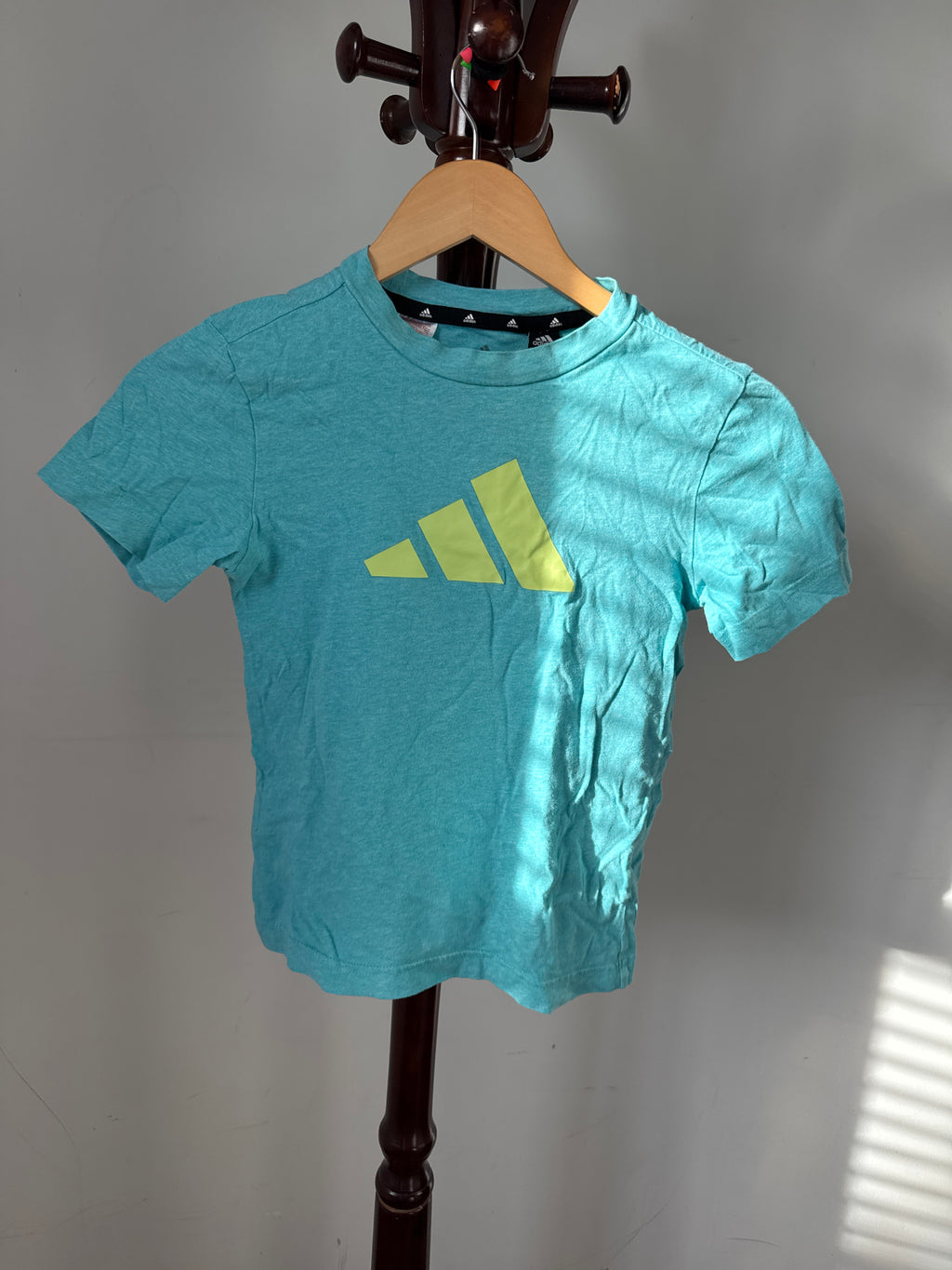 Adidas Kids Turquoise Graphic Logo T-Shirt