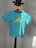 Adidas Kids Turquoise Graphic Logo T-Shirt