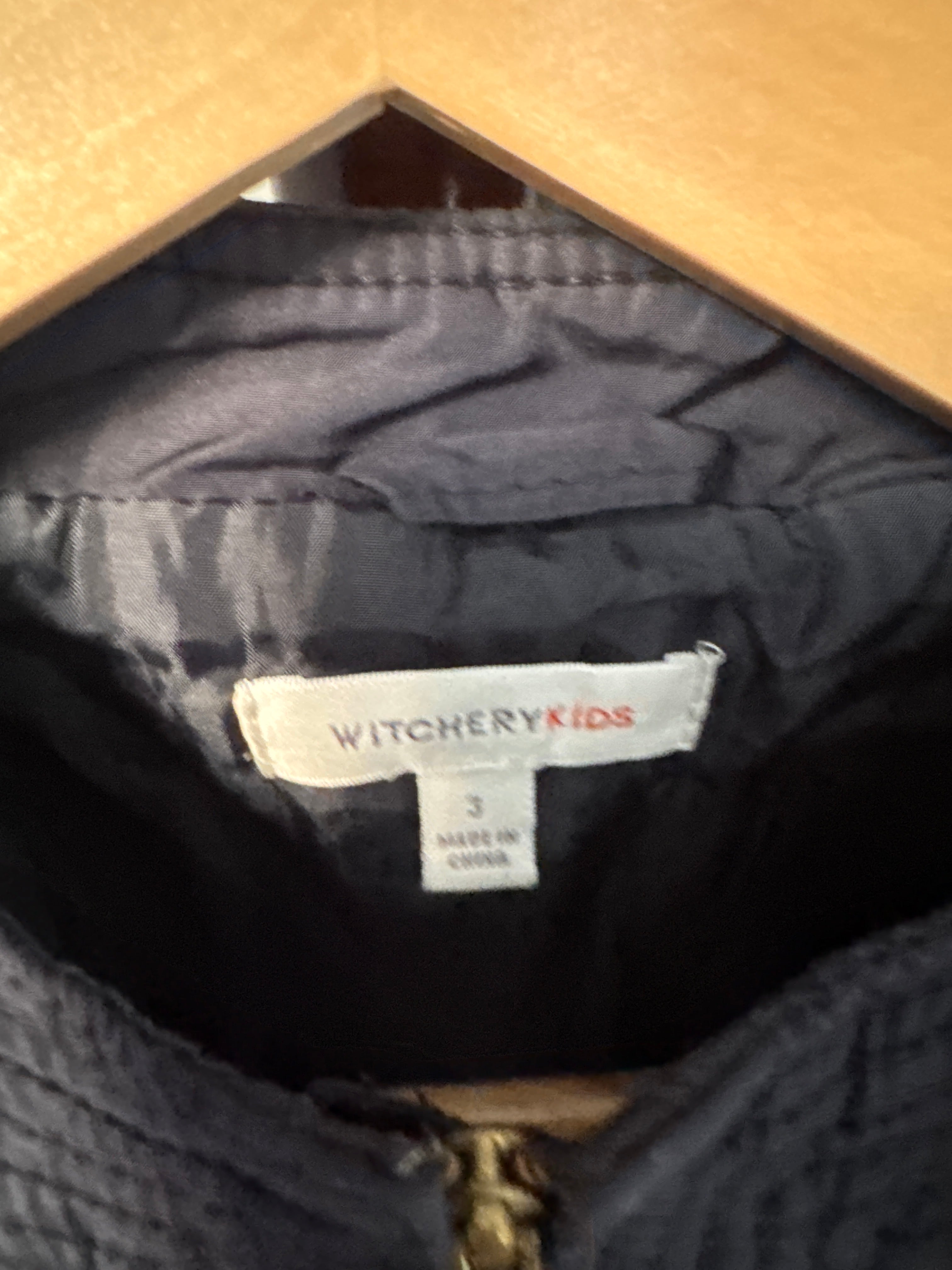 Witchery Kids Dark Gray Quilted Puffer Jacket / Coat