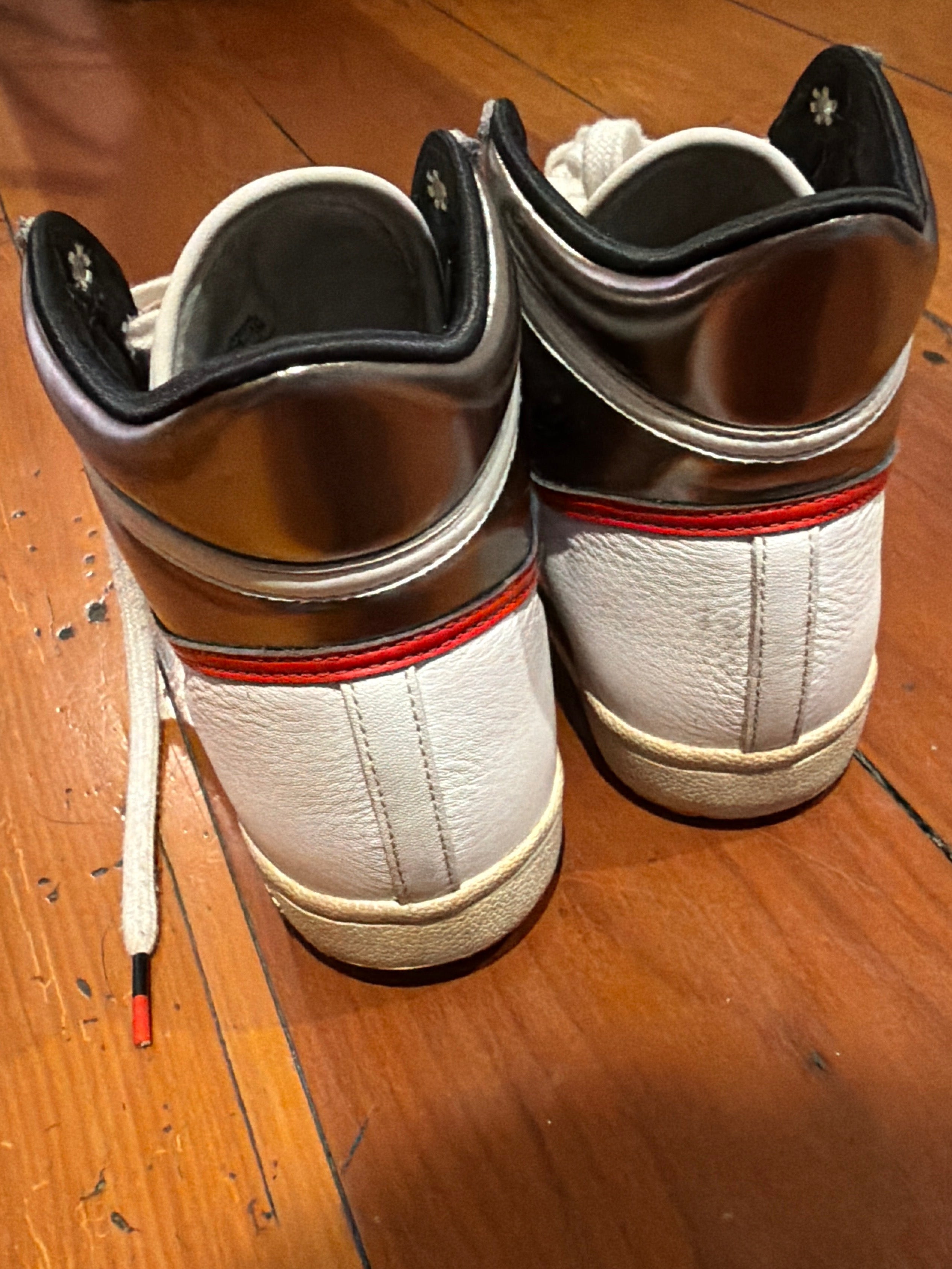 Adidas Originals White High-Top Sneakers – Size US 6