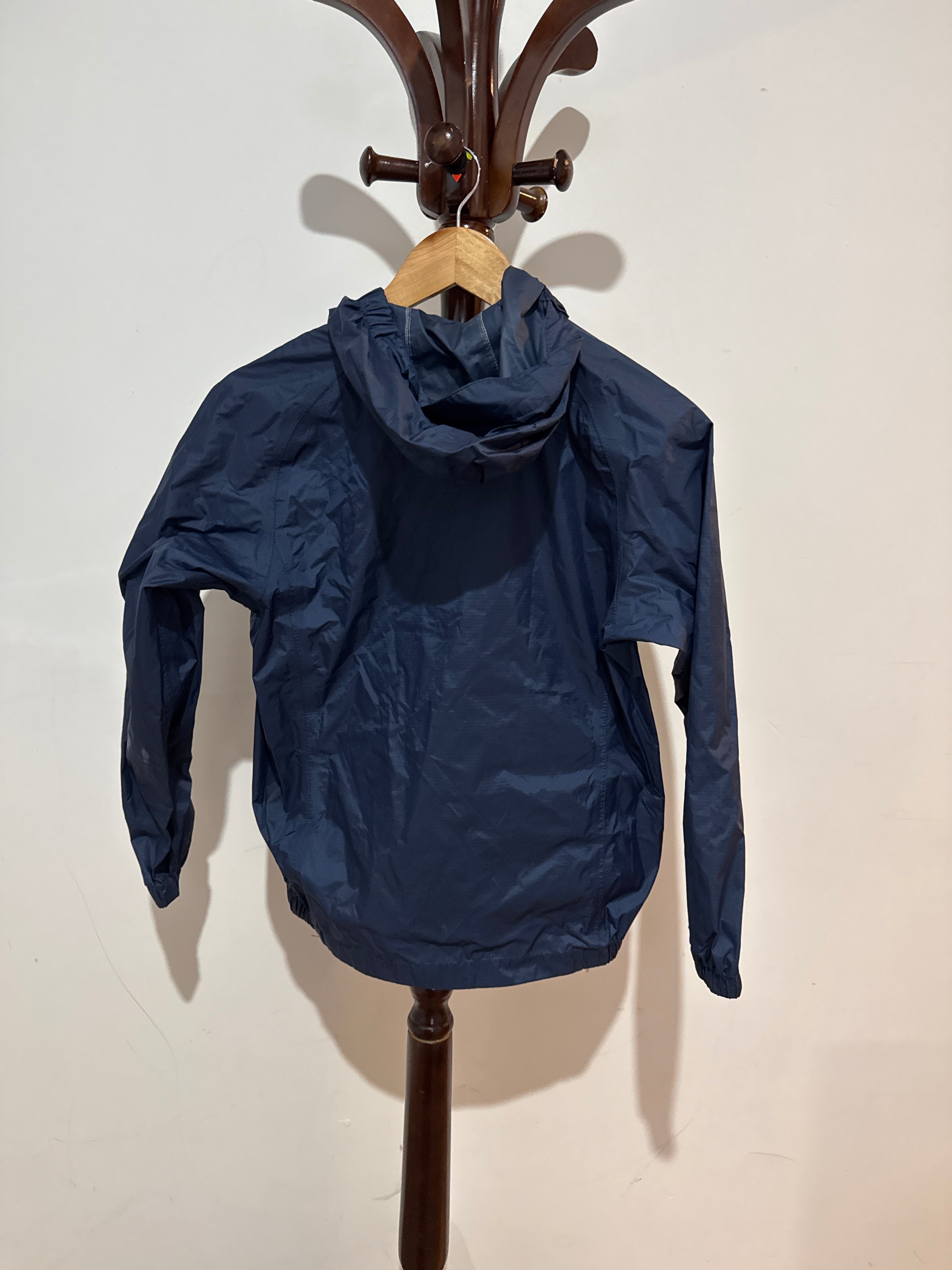 Kathmandu Pack&Go Navy Blue Hooded Windbreaker Jacket