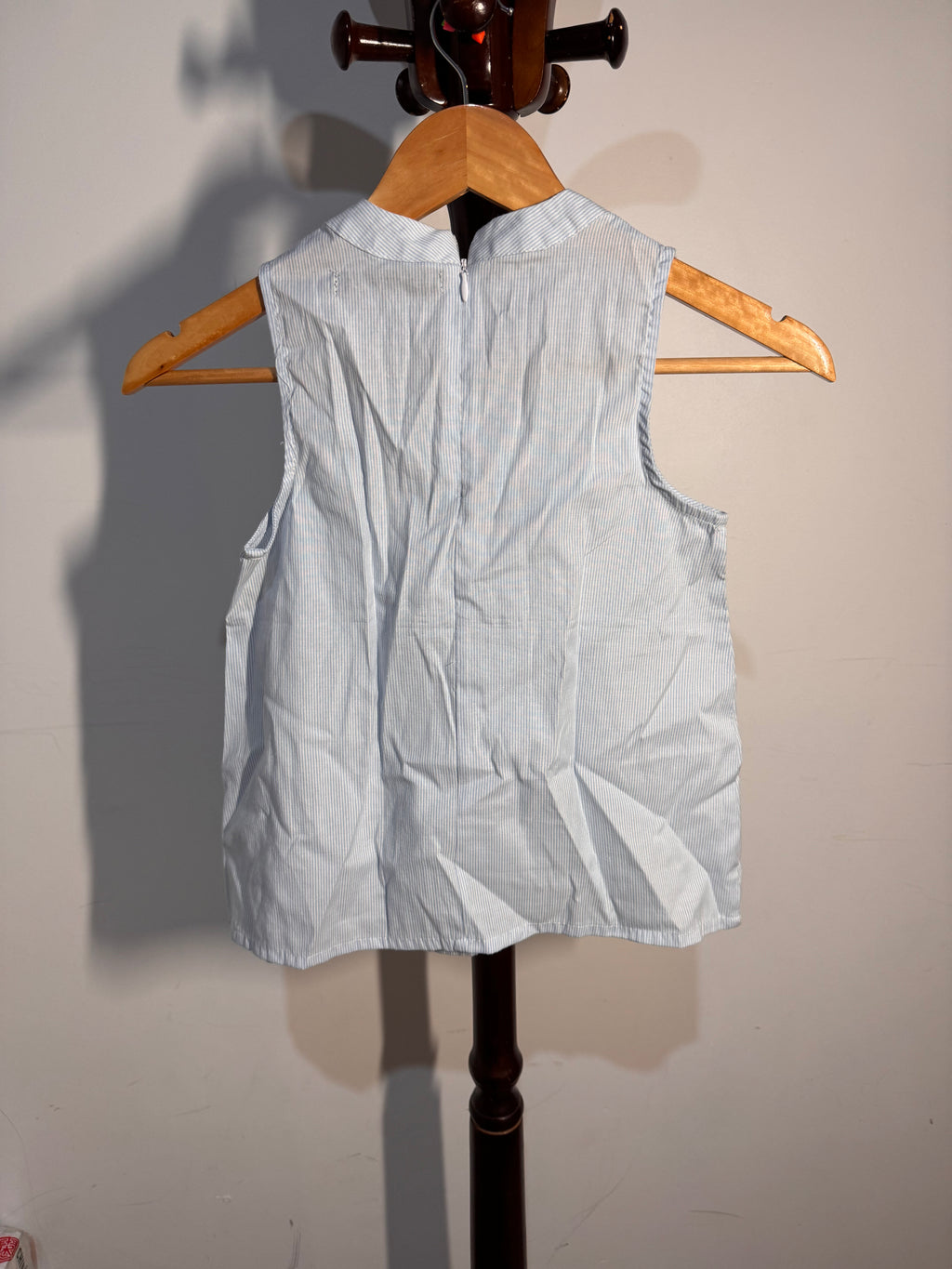 Expressions high neck blue shirt