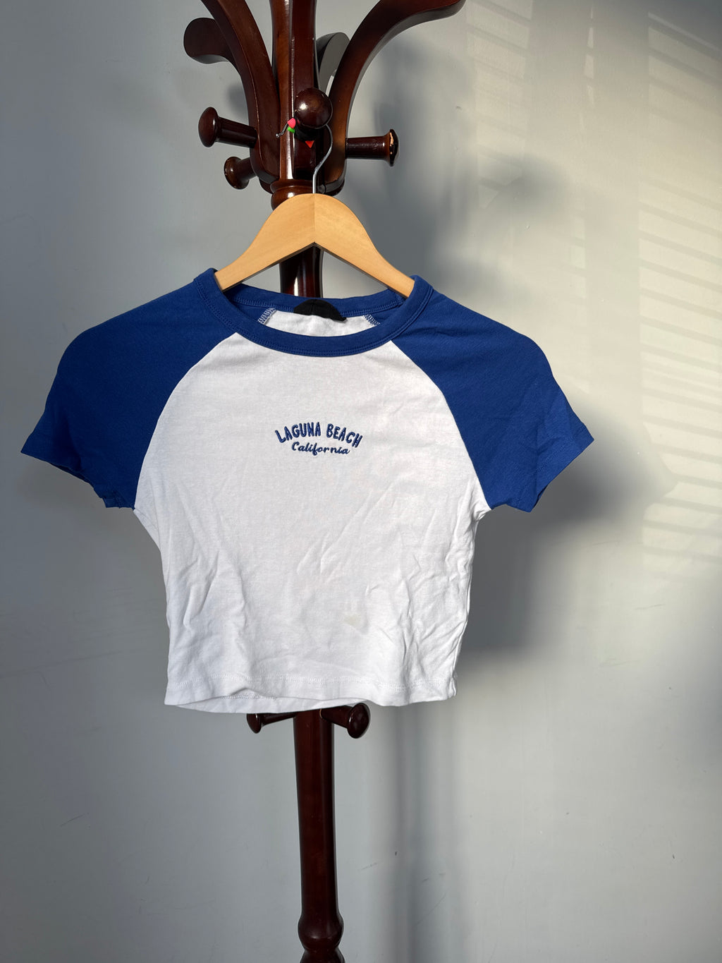 Jay Jays Size XS White & Blue Tampa Bay Raglan T-Shirt