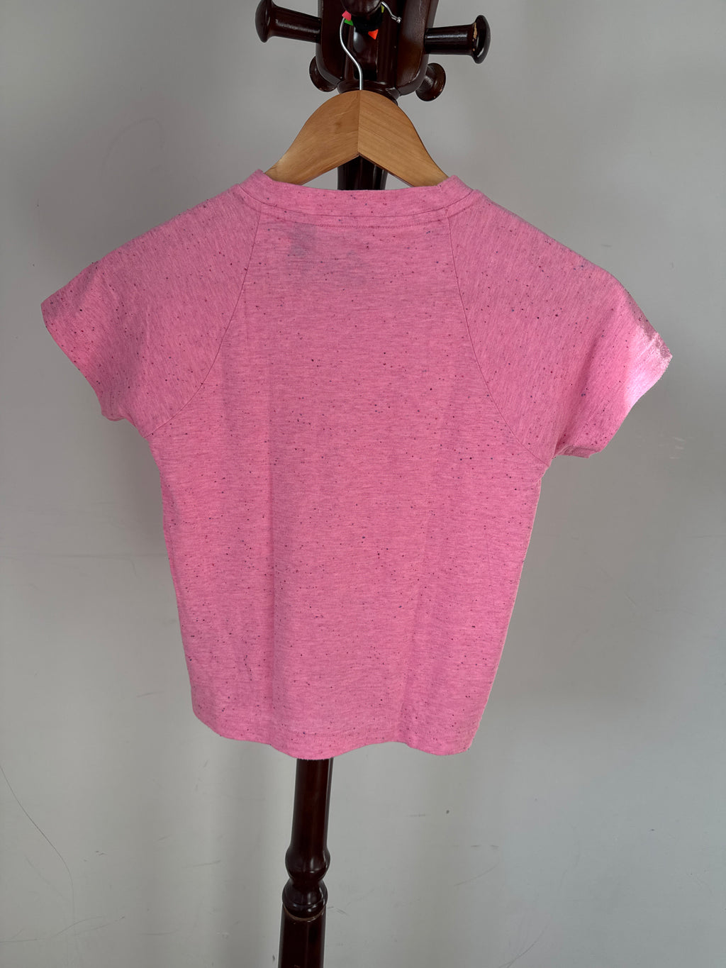 Adidas Girls Pink Logo Graphic T-Shirt