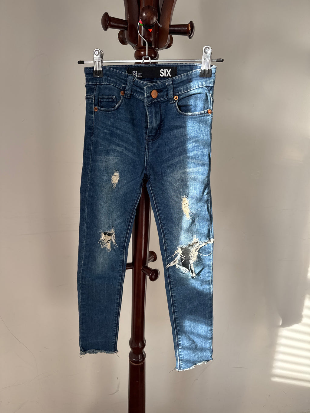 Cotton On Kids Size 6 Girls Distressed Ripped Skinny Jeans