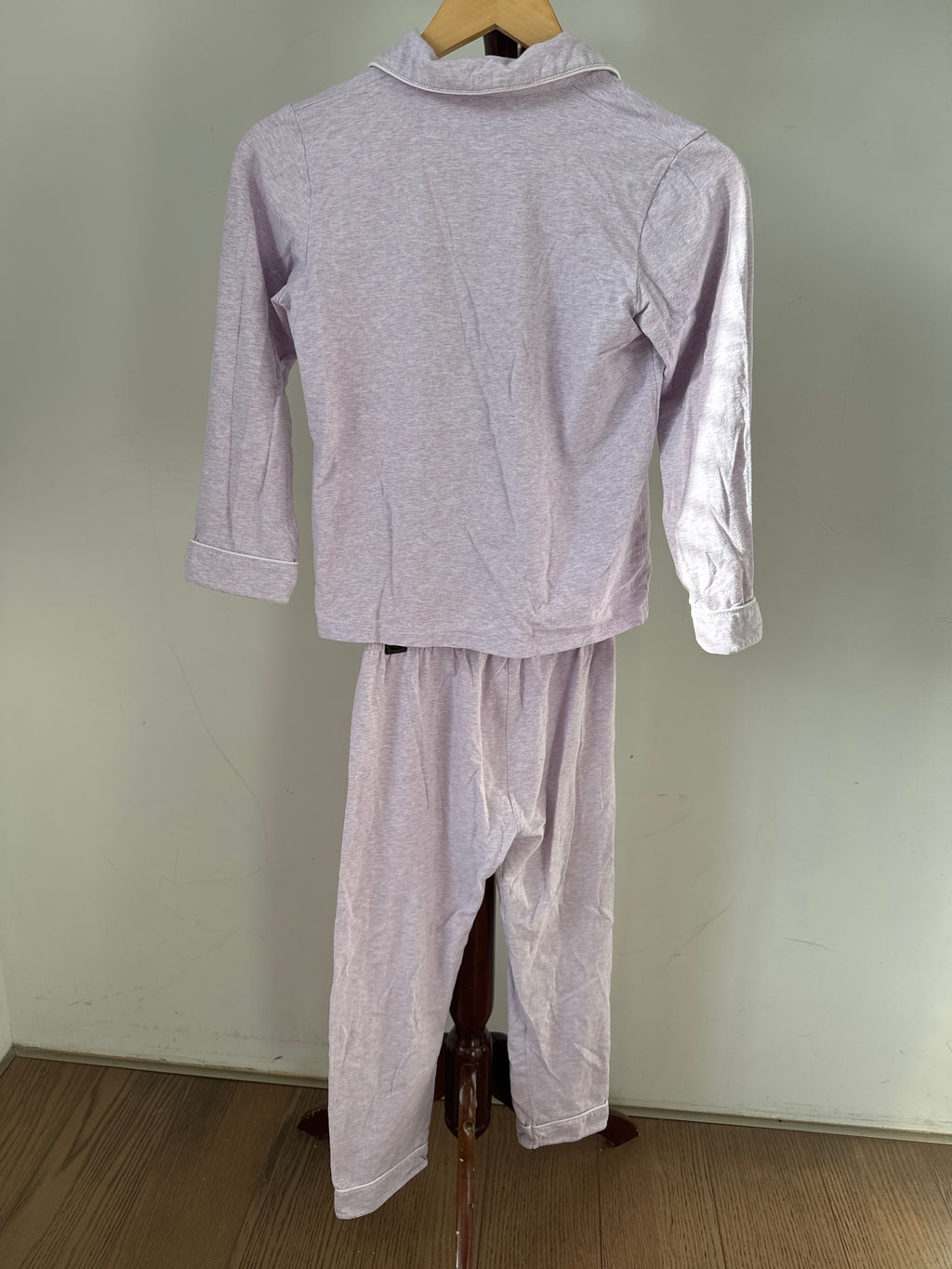 Hello kitty Girls Lavender Button-Up Pajama Set