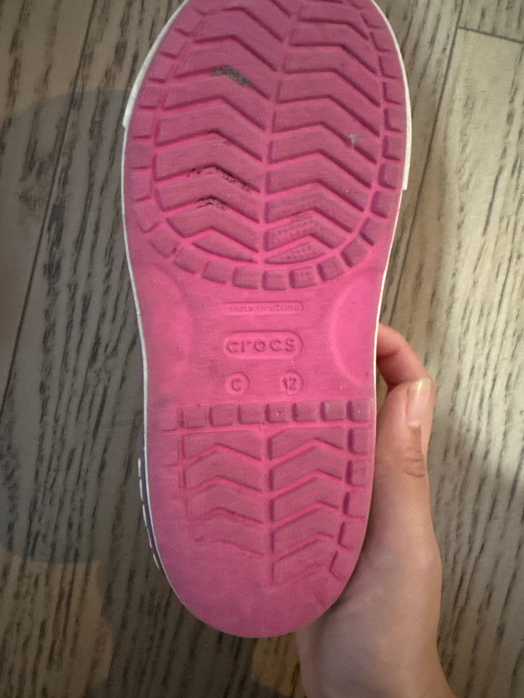 Crocs Kids’ Pink Slingback Sandals – Size C12
