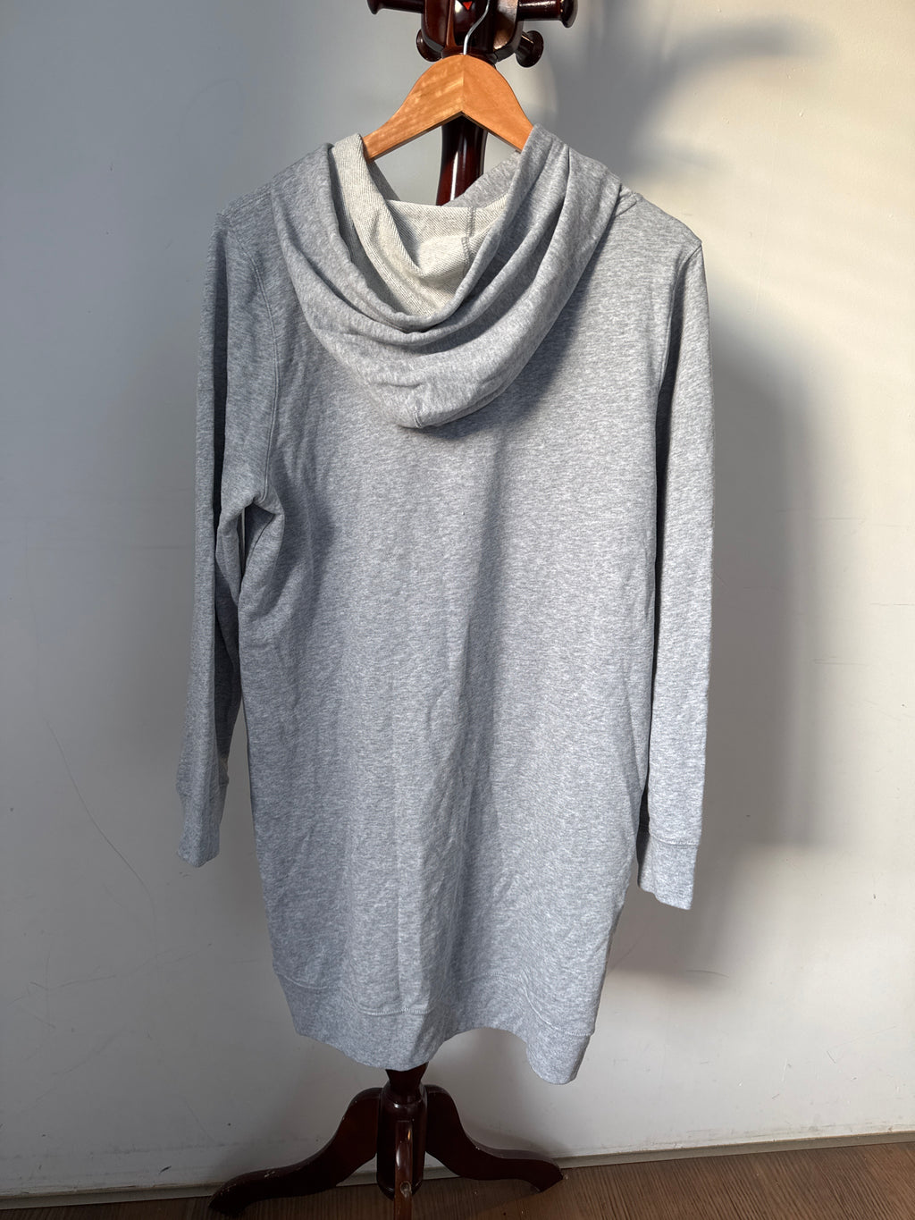 Calvin Klein Jeans Womens Size M Light Grey Logo Hoodie