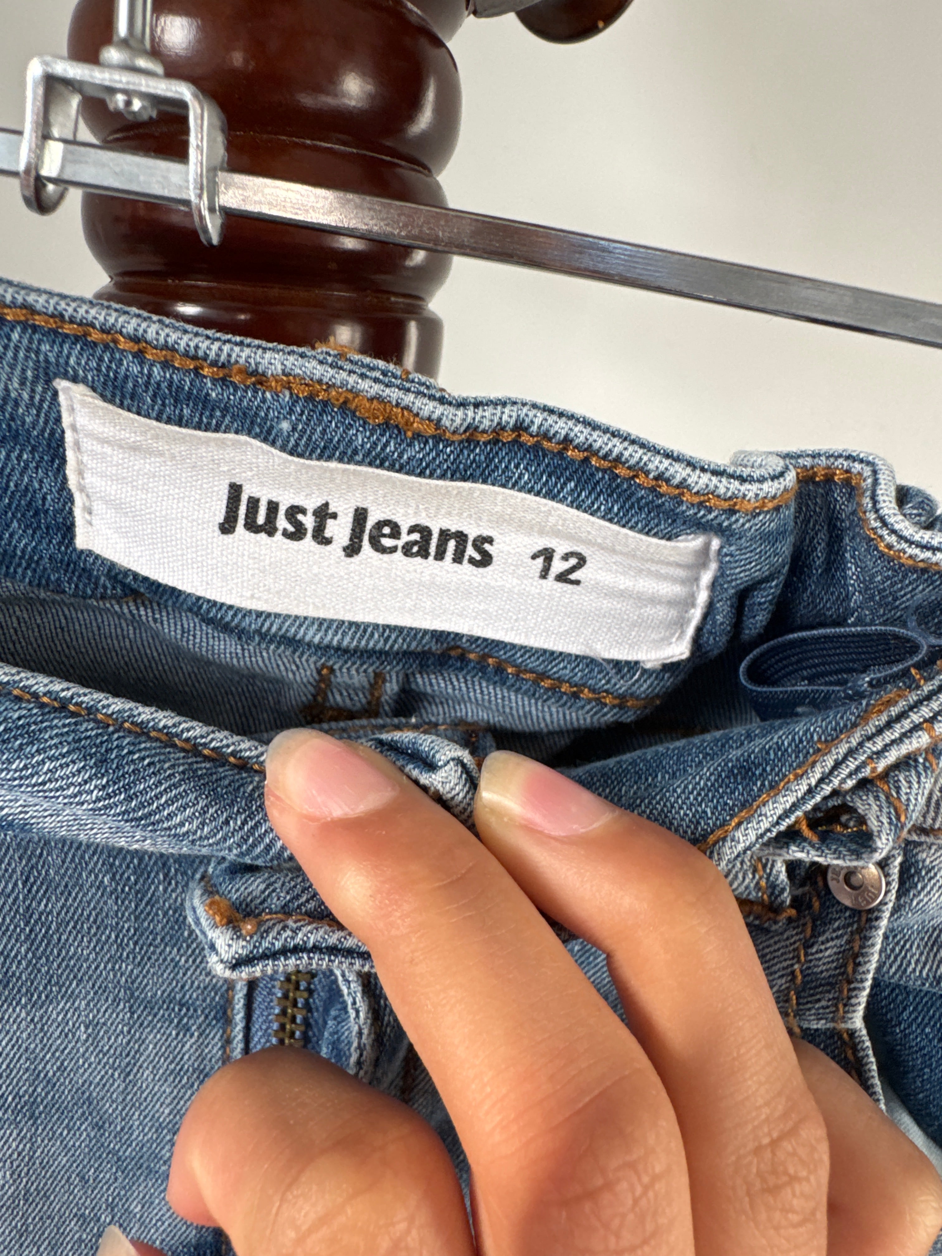 Just Jeans Girls Light Wash Ripped Denim Jeans