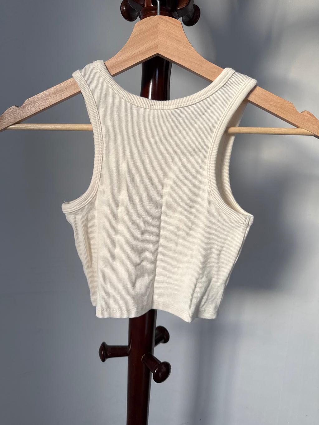 Zara Girls Size 8-9 White Ribbed Halter Cami Top