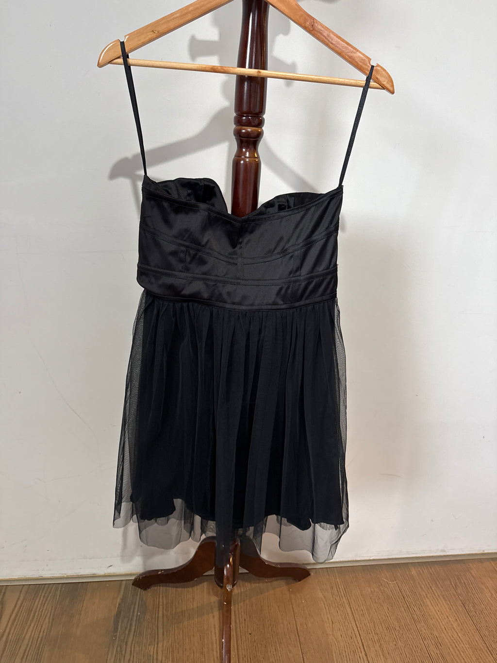 Image Black Sleeveless Ruffled Tiered Midi Dress