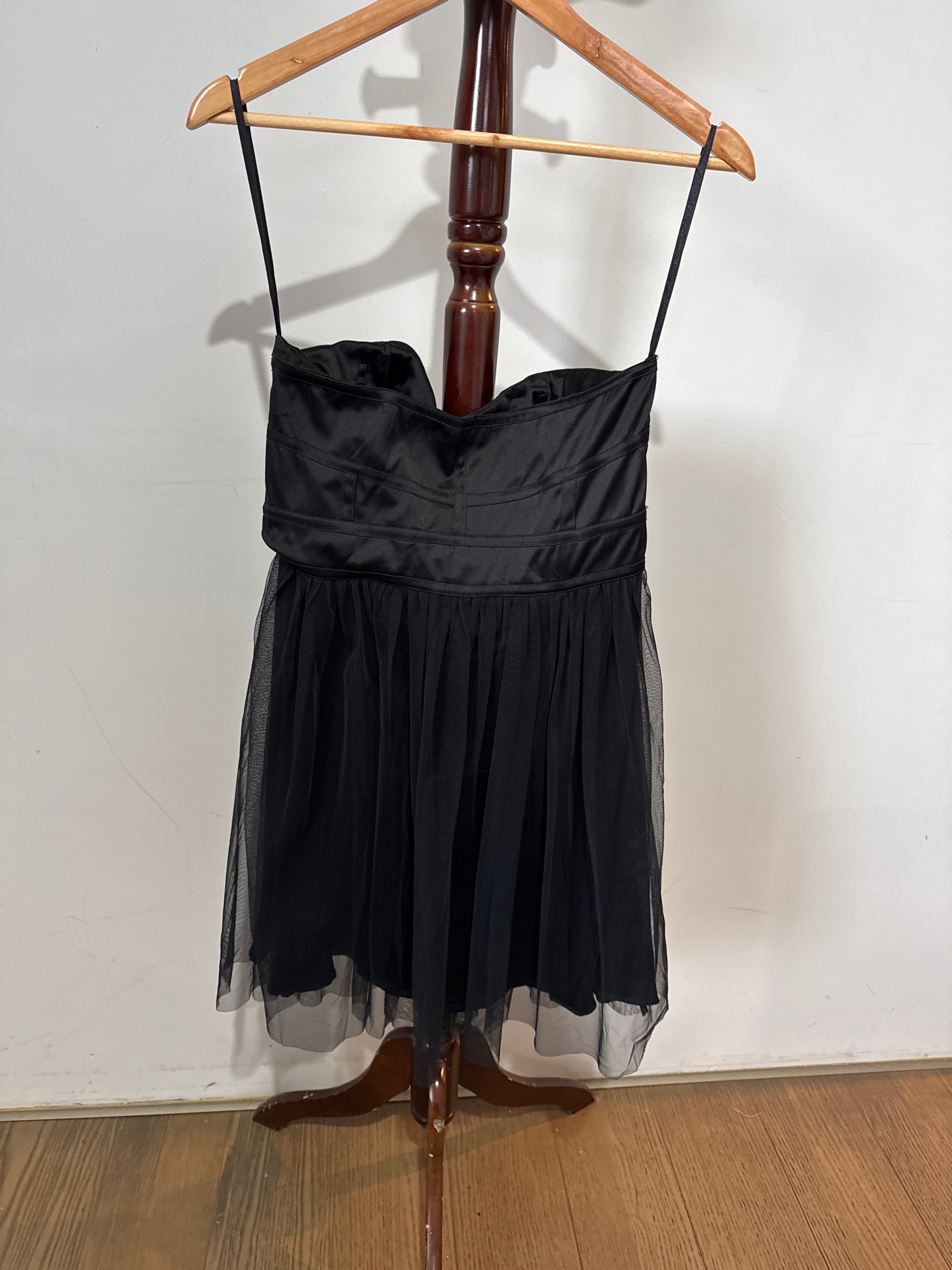 Image Black Sleeveless Ruffled Tiered Midi Dress