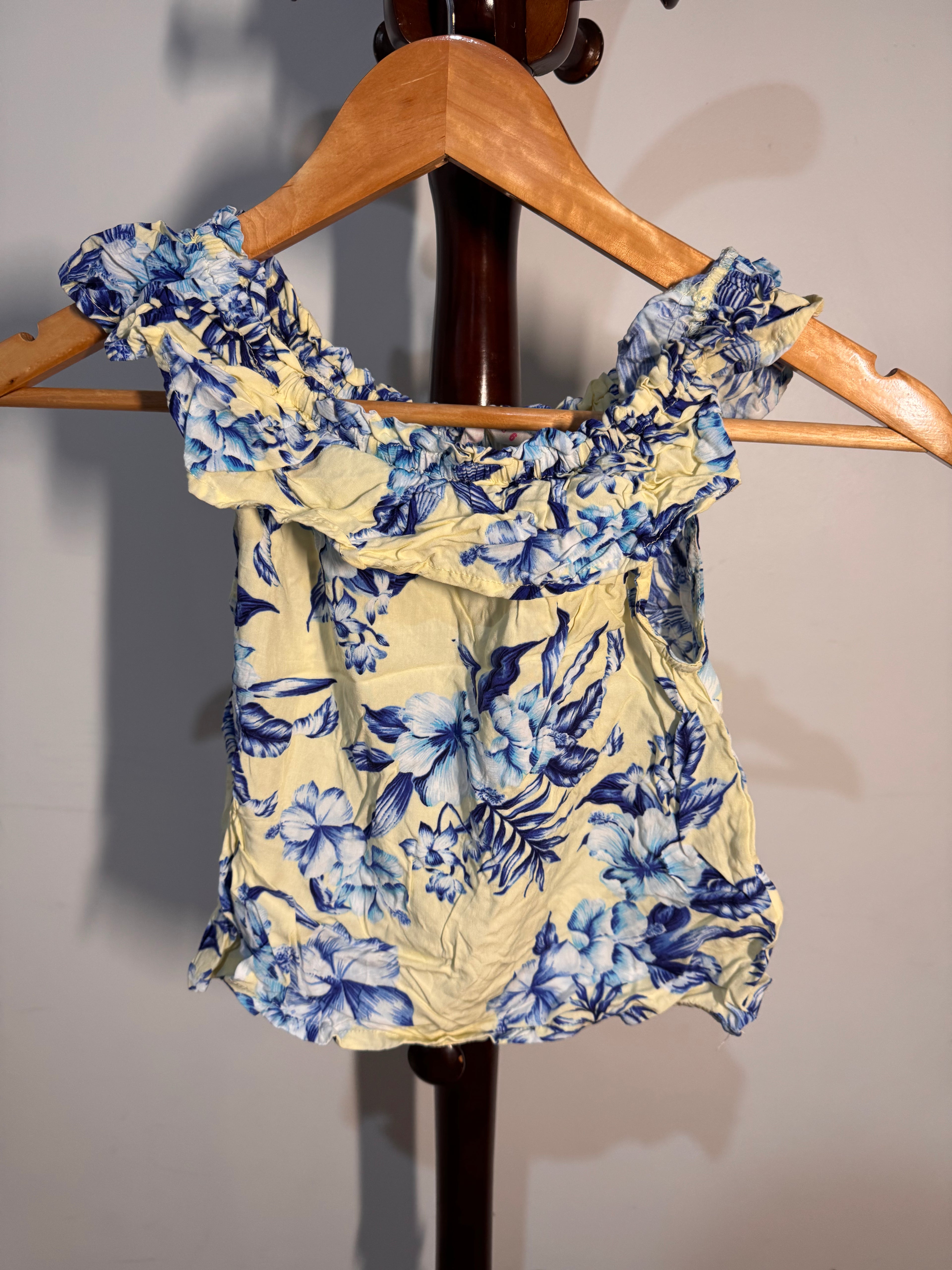 Just jeans off shoulder shirt