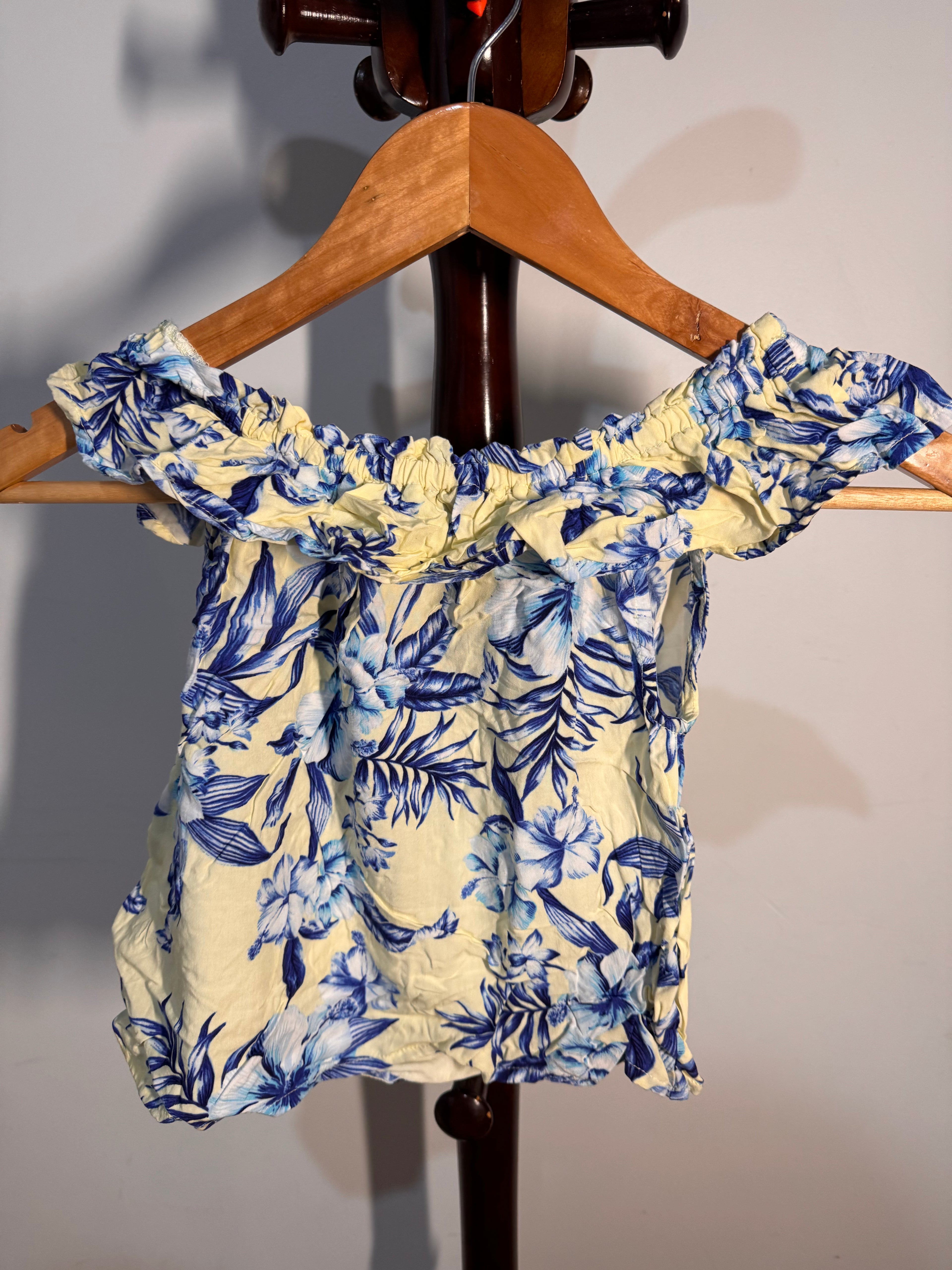 Just jeans off shoulder shirt
