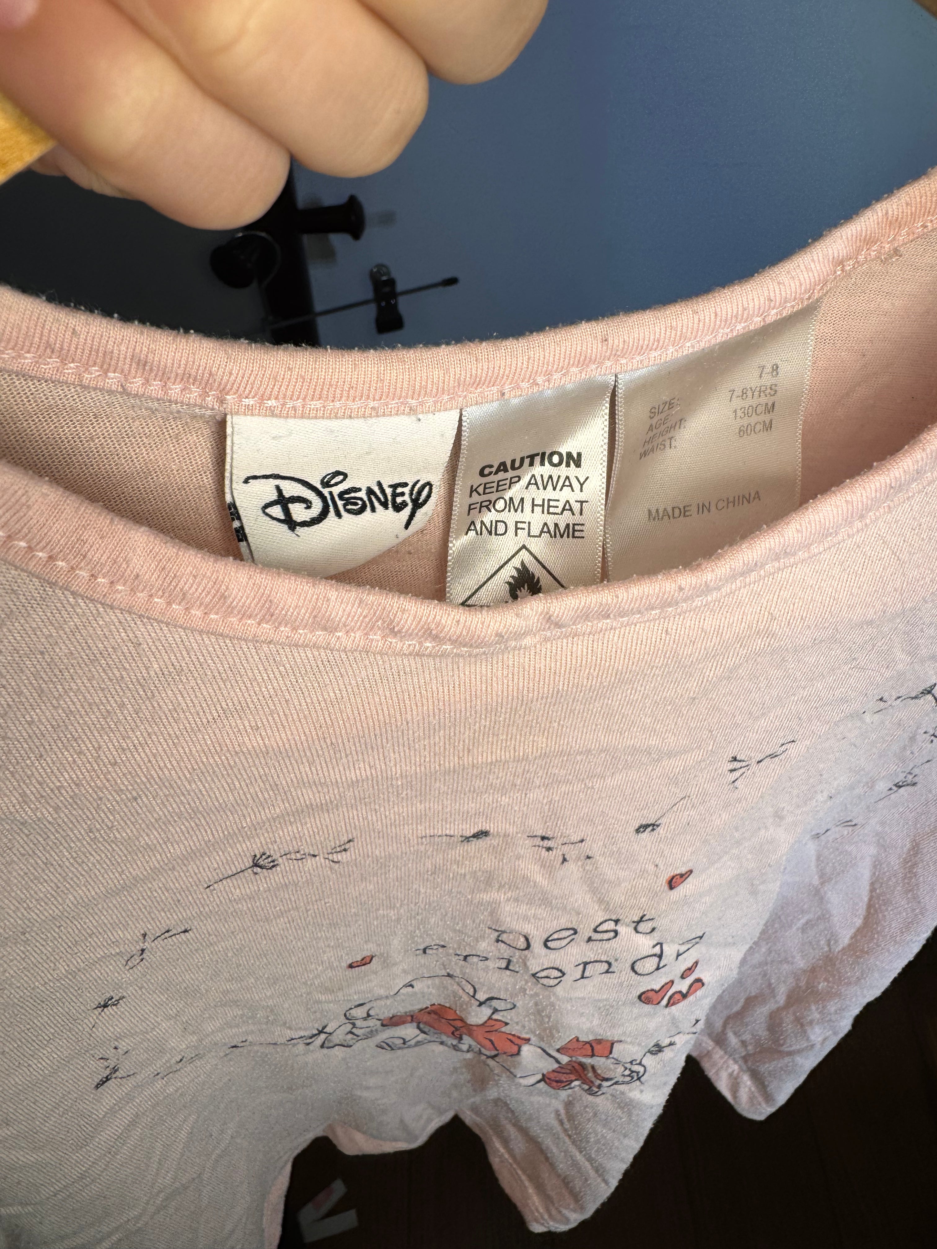 Disney pink pyjama top ￼