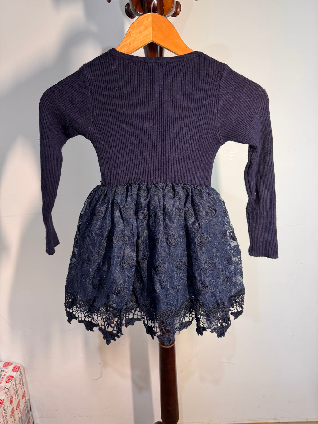 T&Z navy dress (floral skirt)