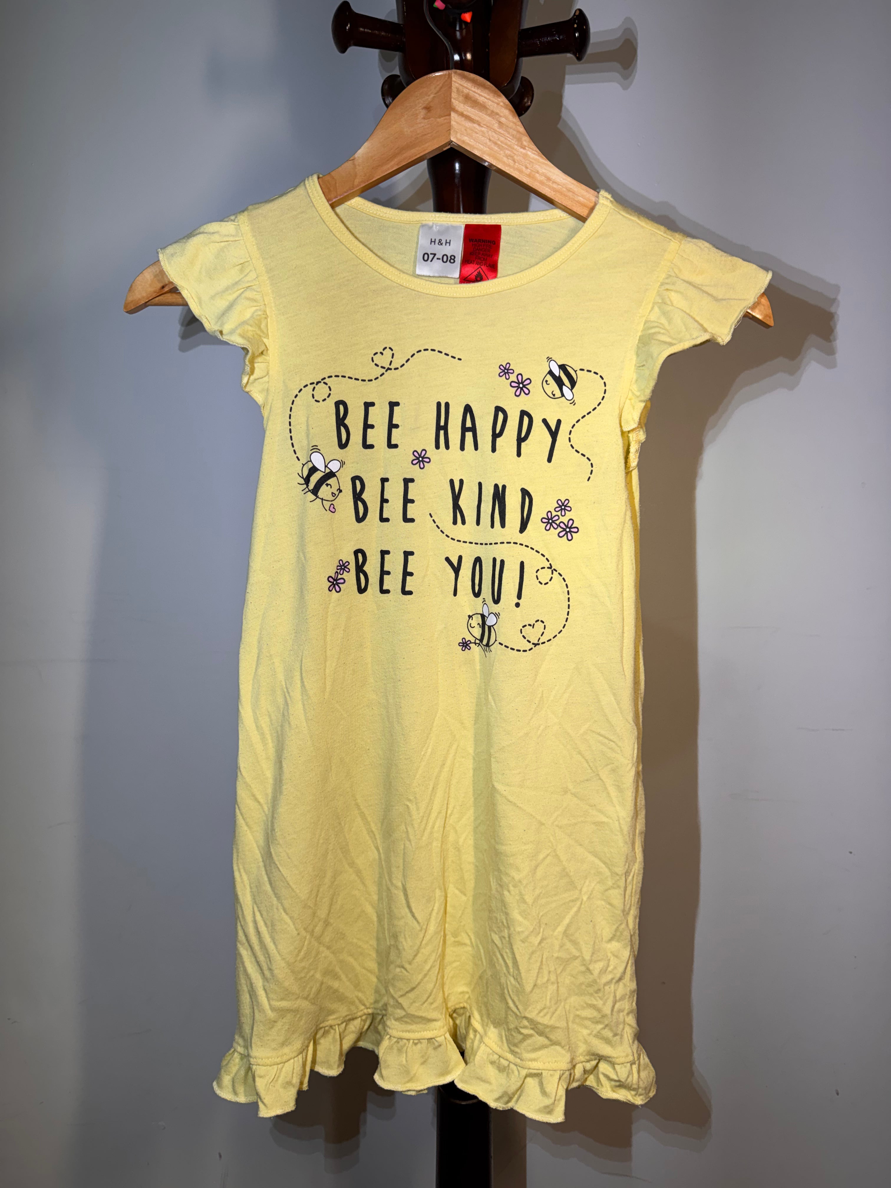 H&H yellow bee pyjama dress ￼