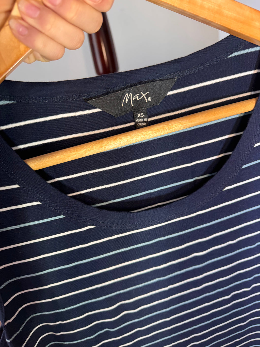 Mac navy striped dress
