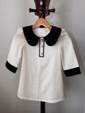 Izar white and black dress