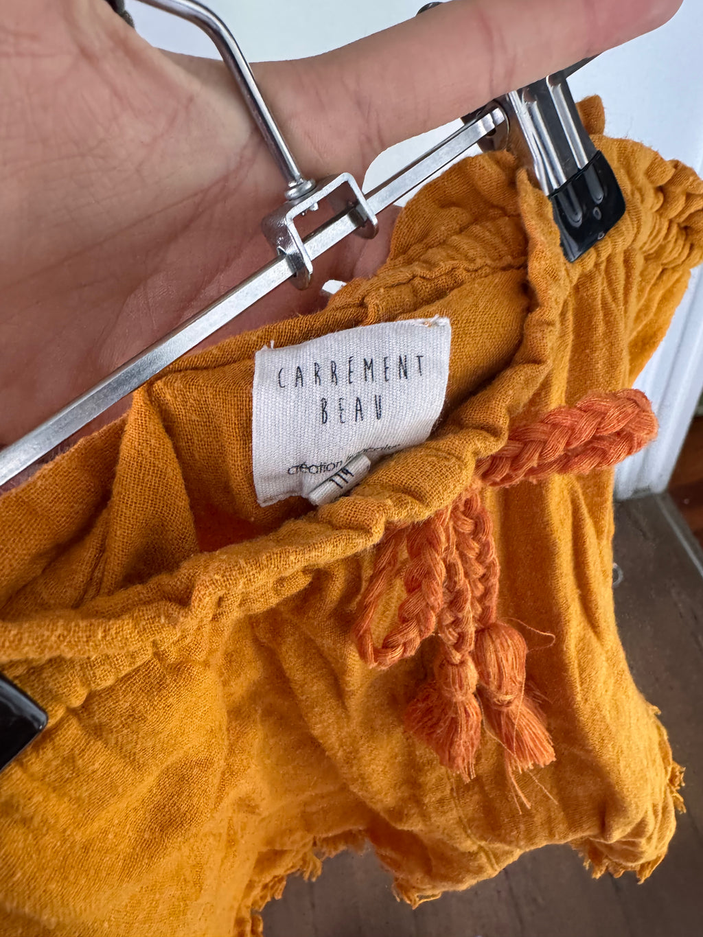 Carremint orange shorts