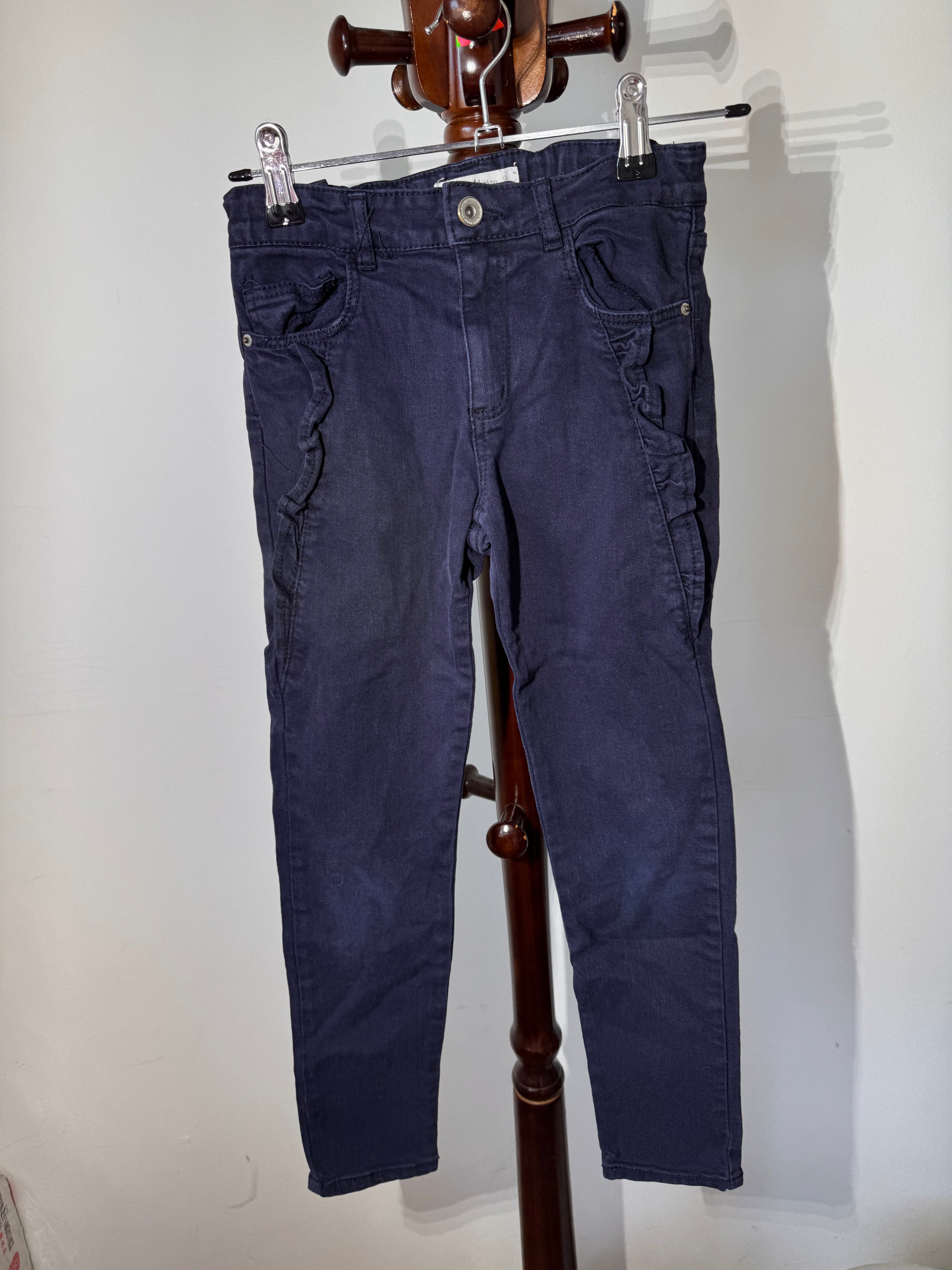 Zara navy denim jeans