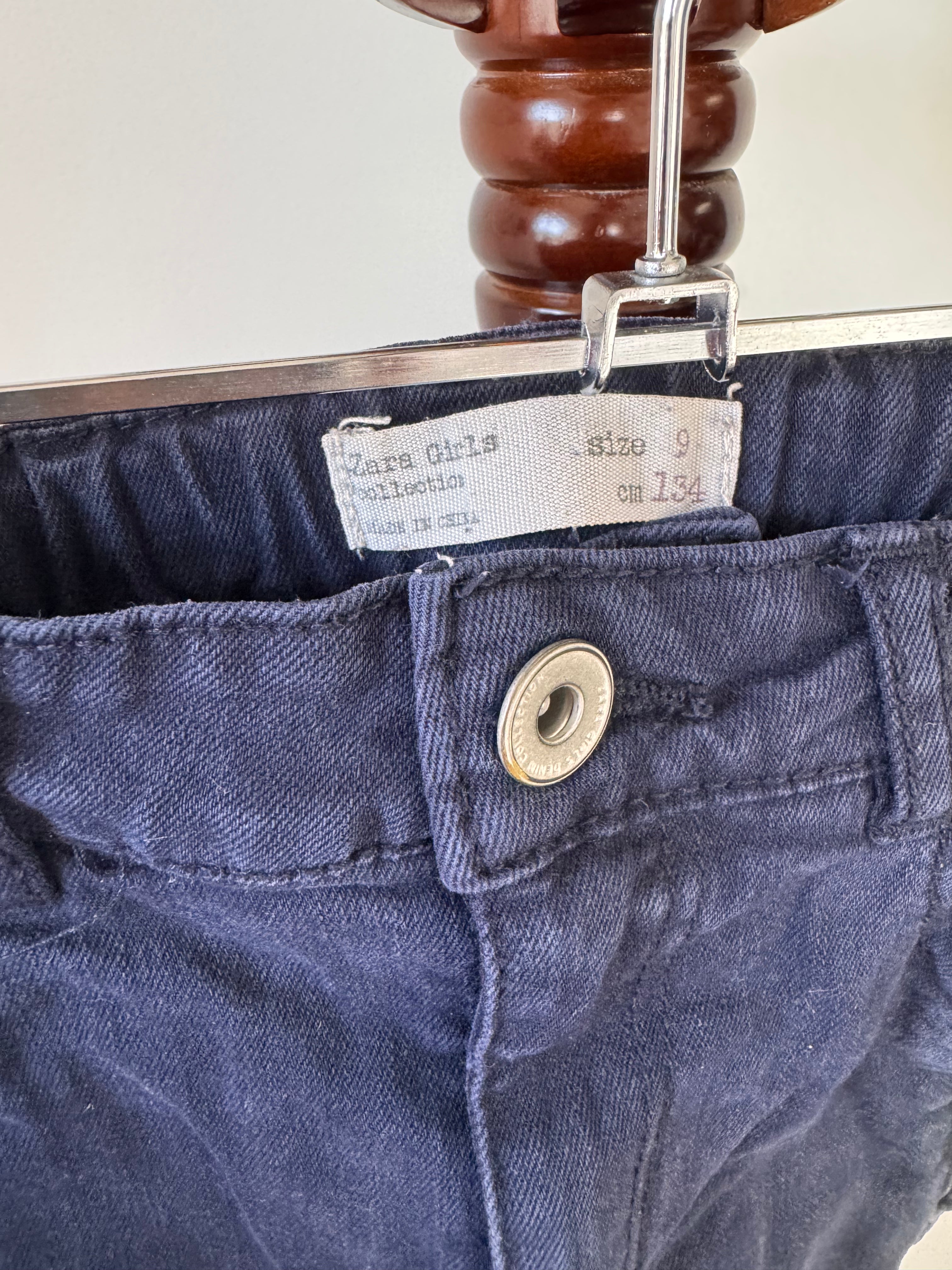 Zara navy denim jeans