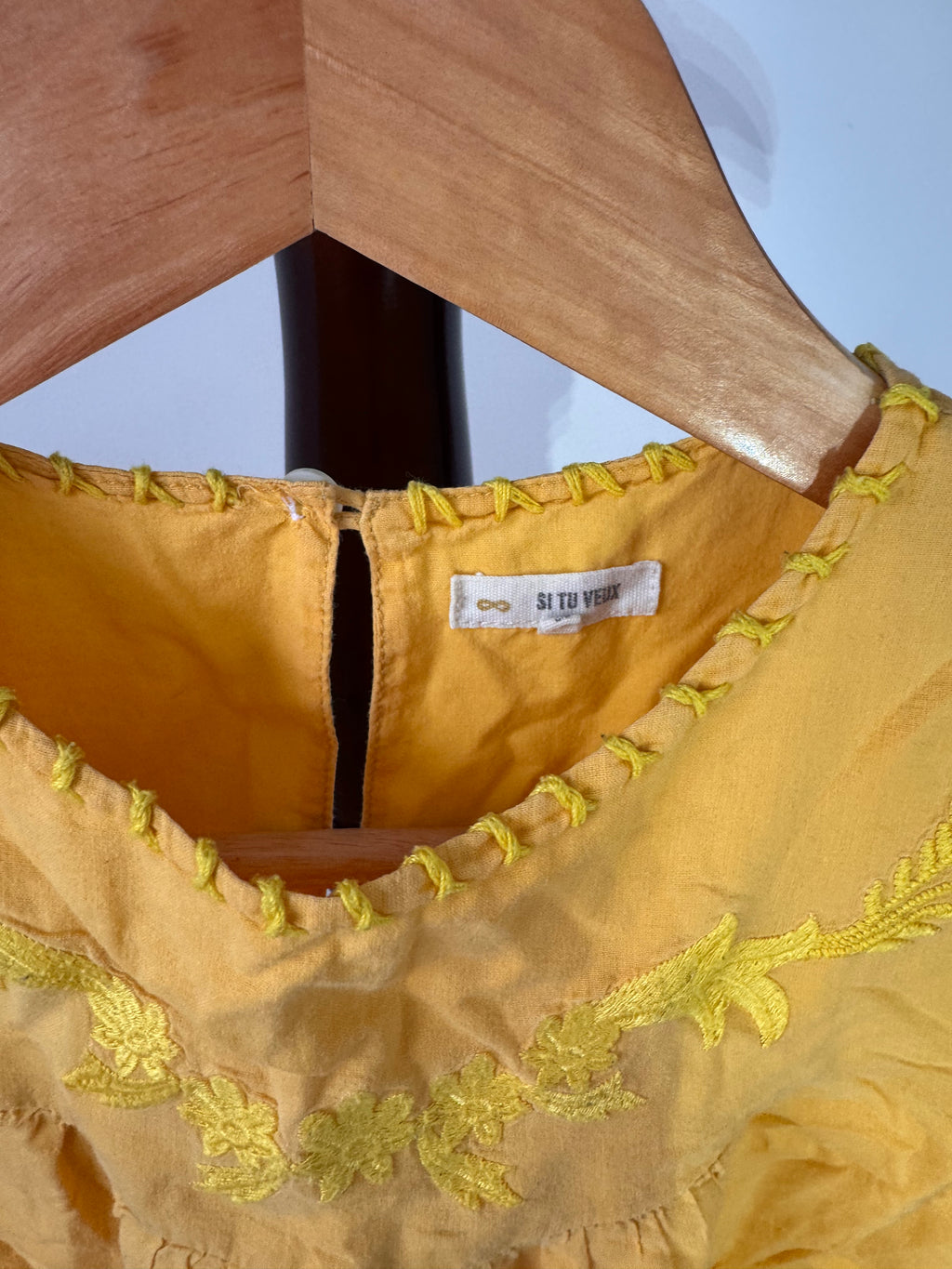 Si tu veux orange dress