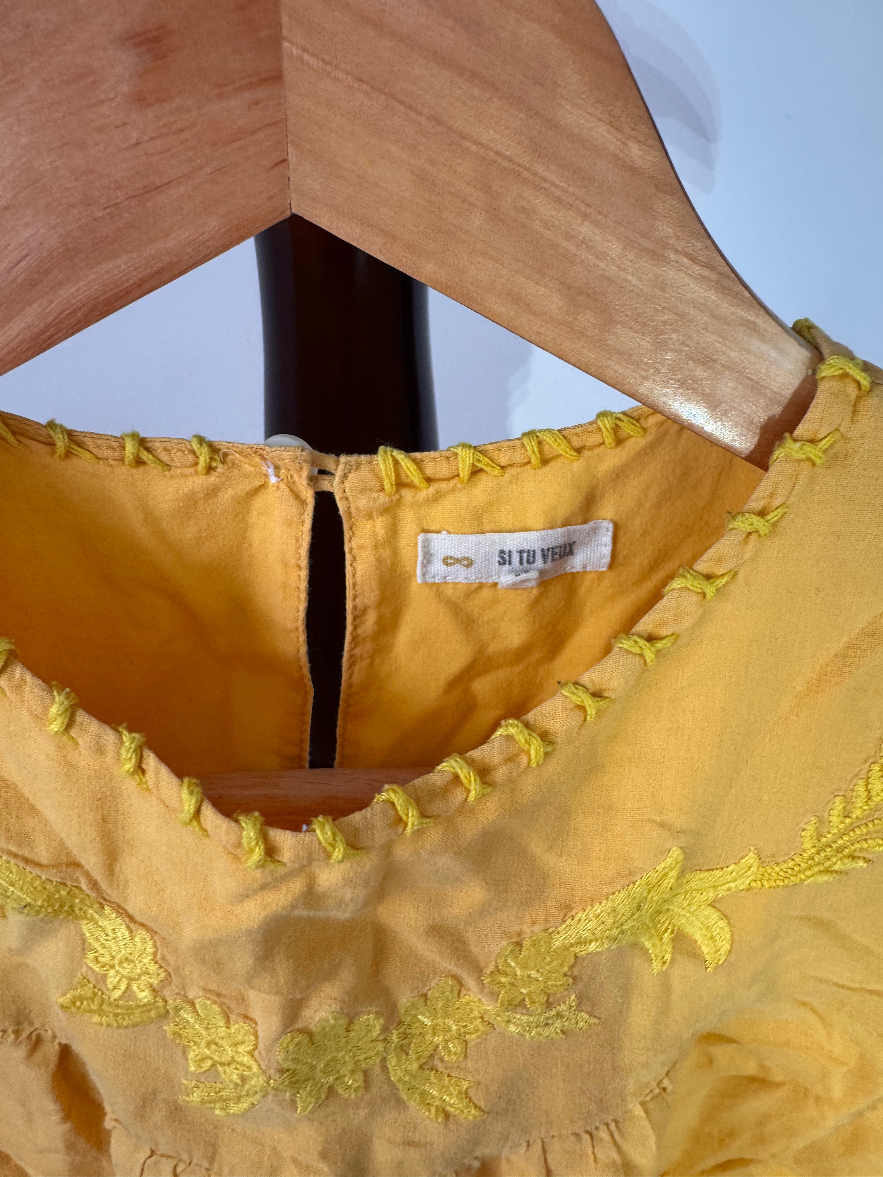 Si tu veux orange dress