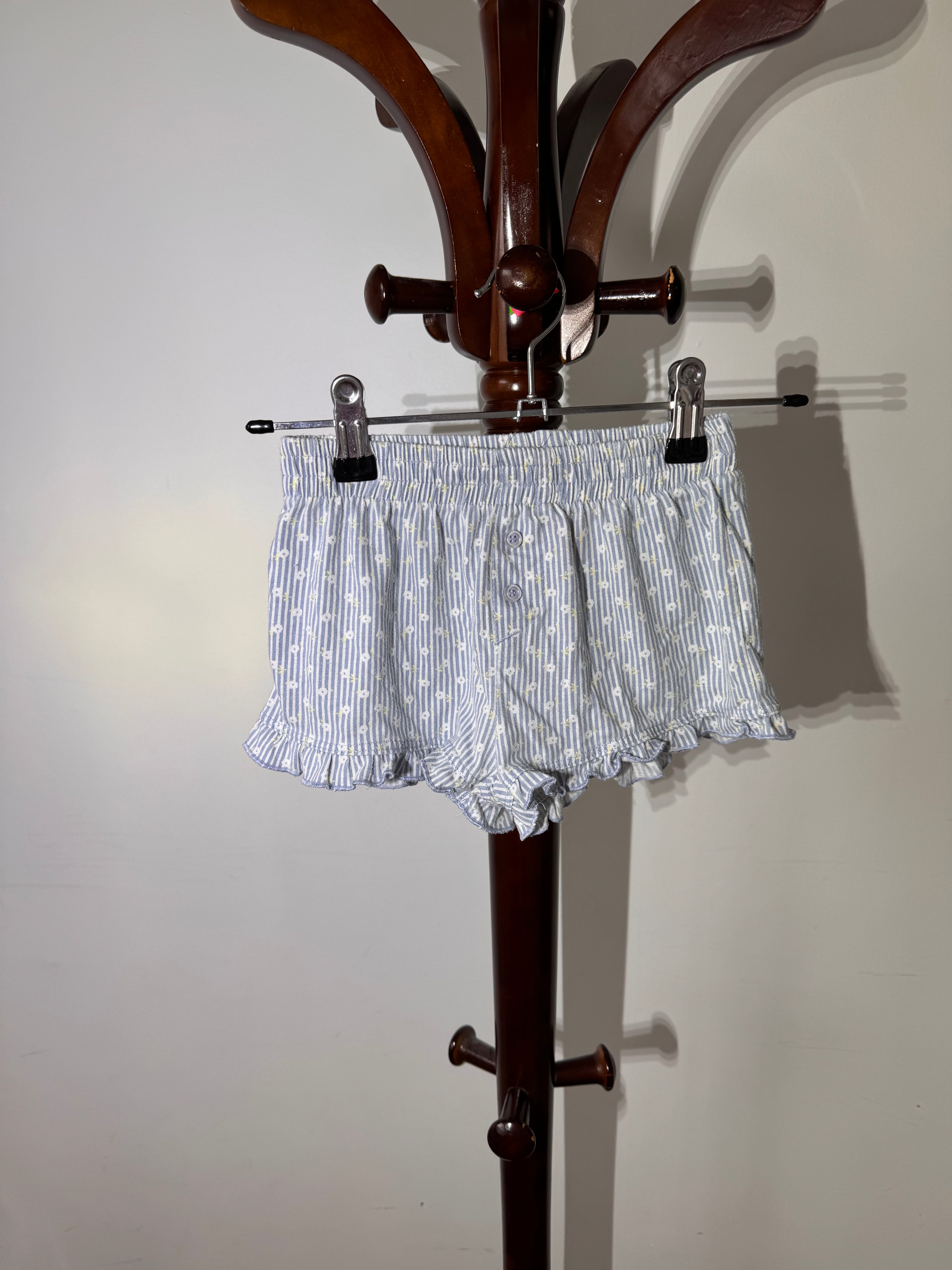 H&H blue flower pj shorts