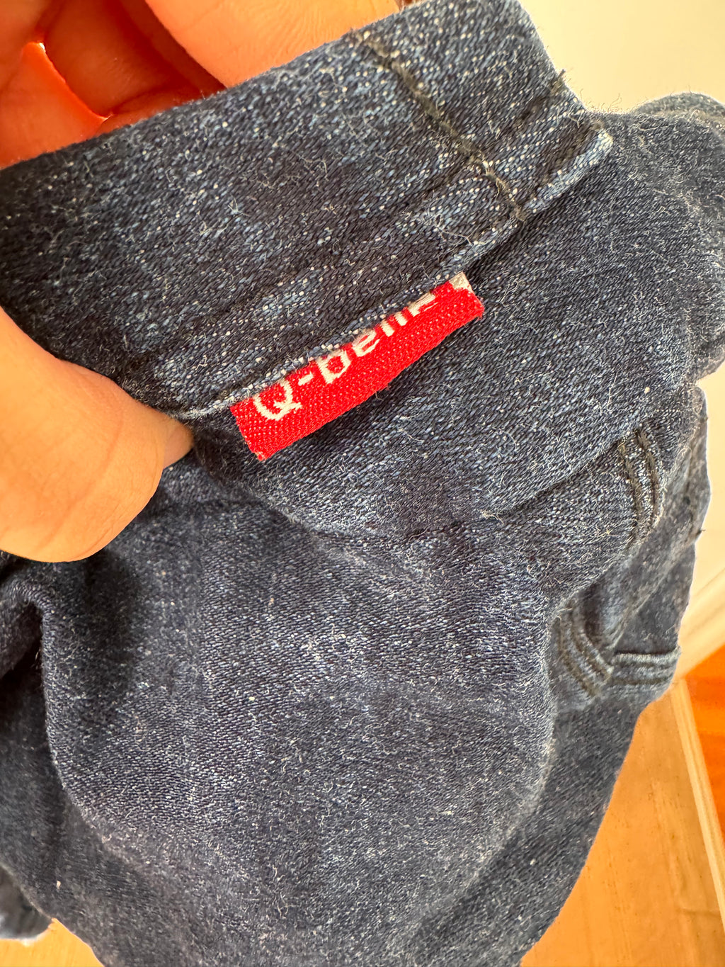 Dark wash denim jeans