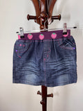 Strawberry girl denim skirt