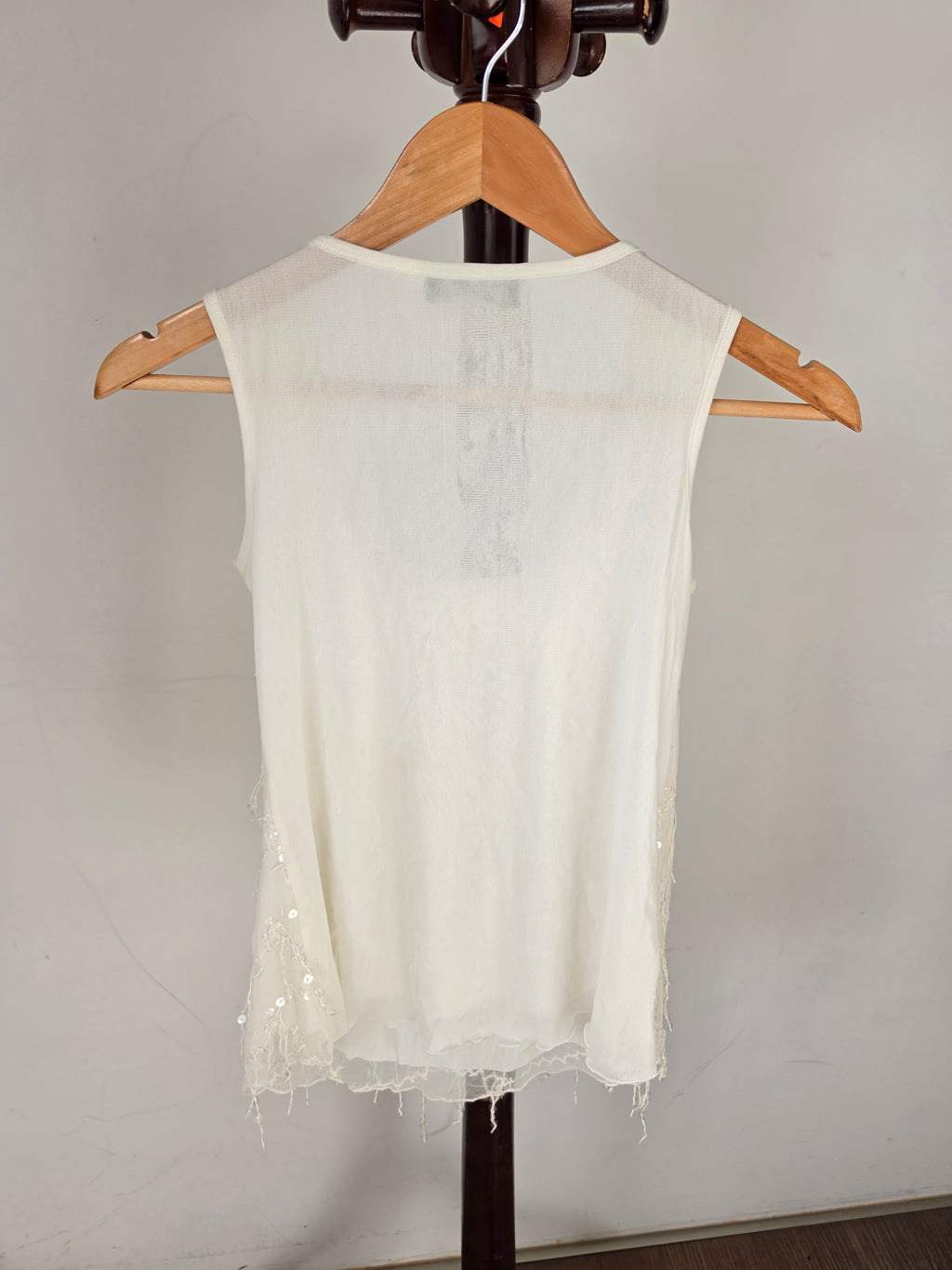 CoCo Styles Girls White Layered Lace Cami Tank Top