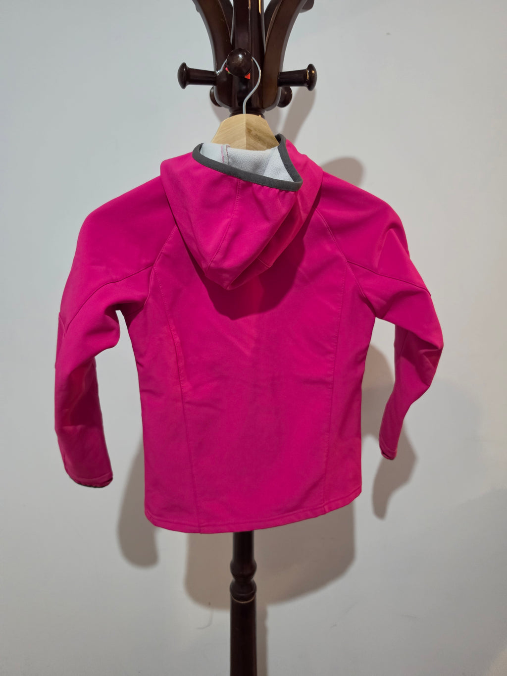 Quechua Kids’ Bright Pink Softshell Hooded Jacket 7-8years