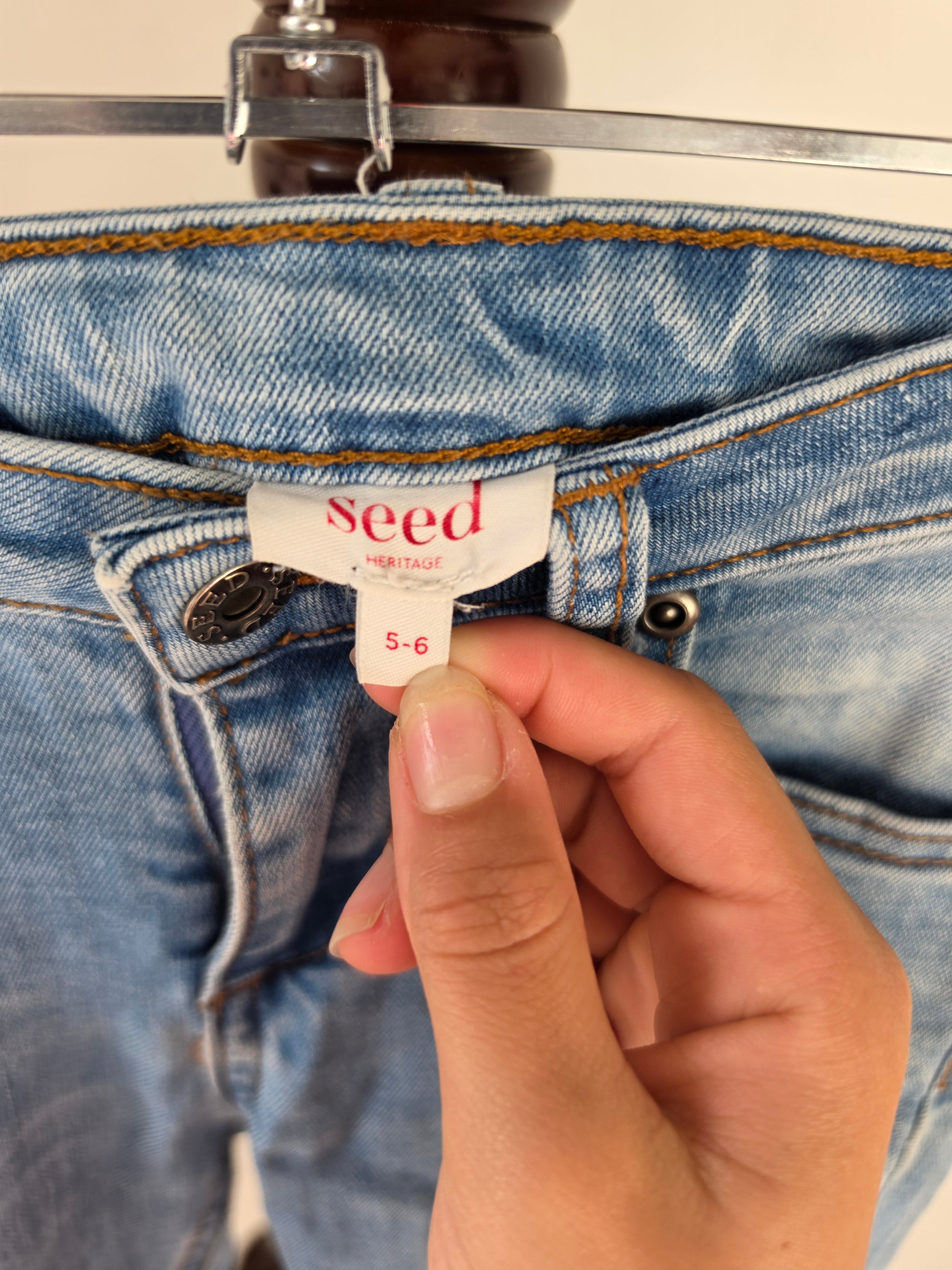 Seed Heritage Girls Light Wash Skinny Denim Jean