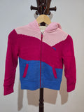 Kids’ Pink & Blue Knitted Zip Hoodie  7–8 years