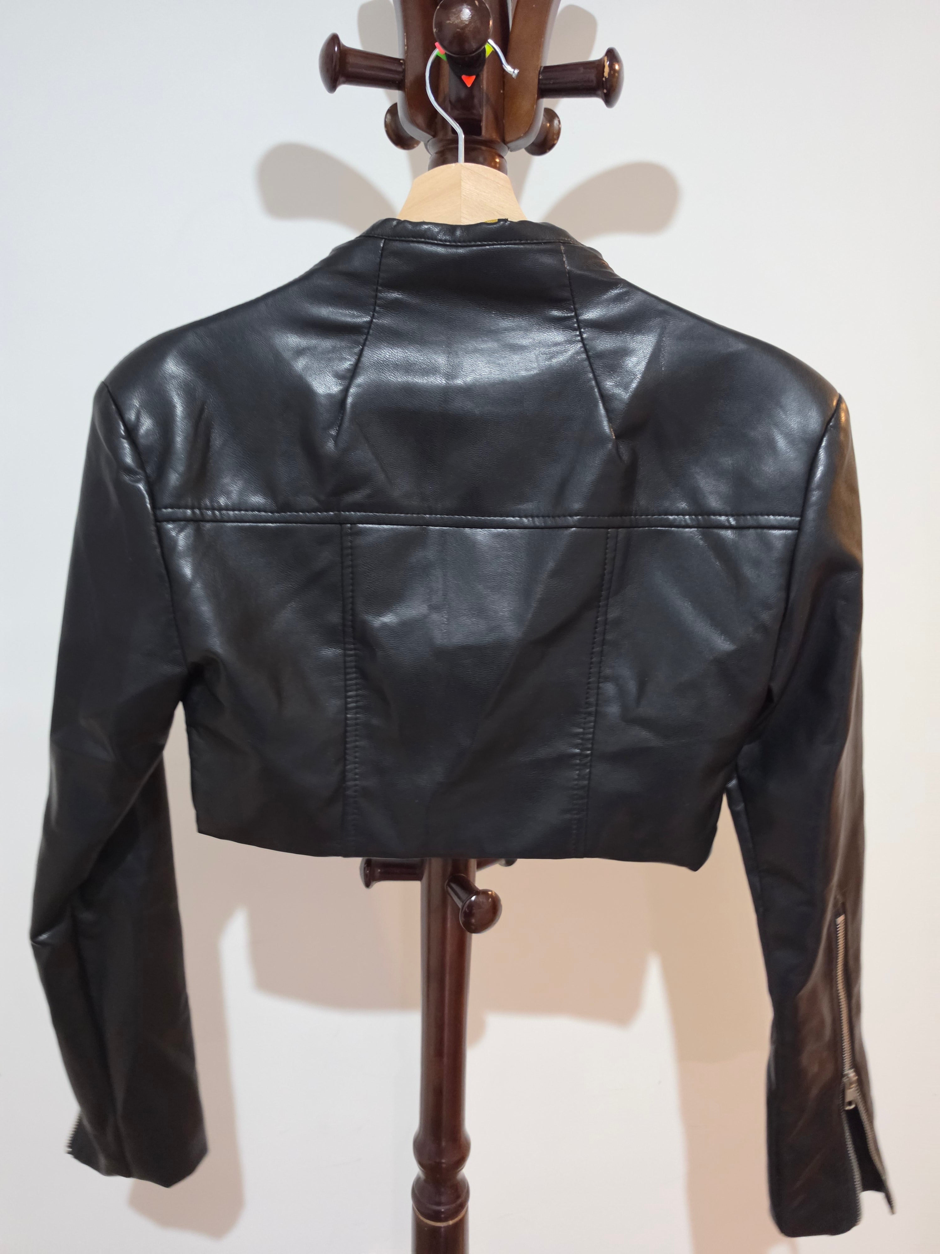 short leather jack small t89